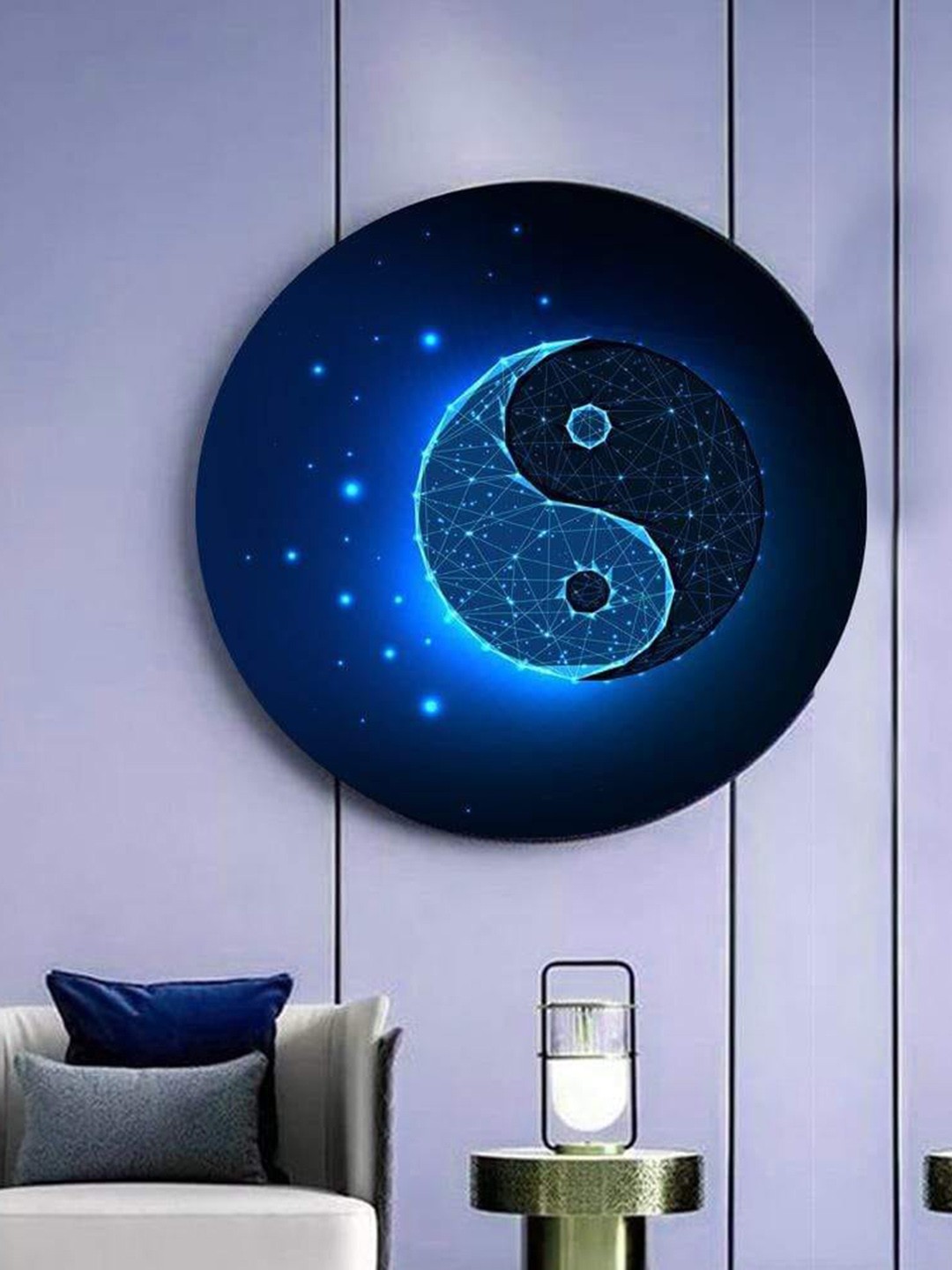 

THE ARTMENT Blue In the Spirit of Yin and Yang Matte Finish Canvas- Medium