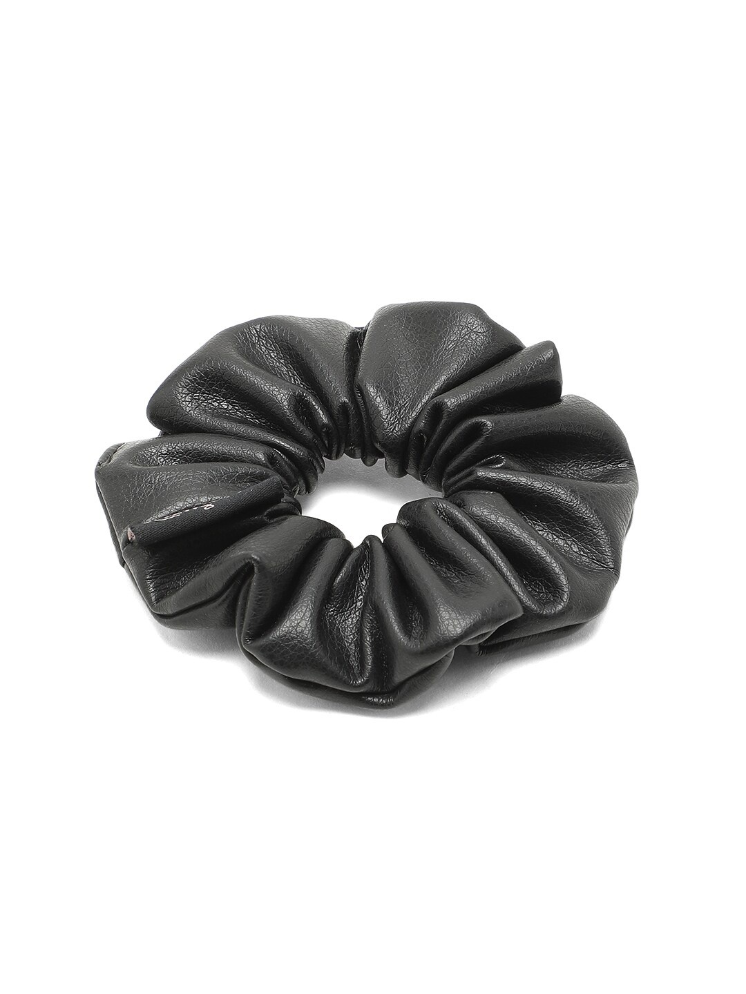 

Knotty Tail Women Black Grain Leather Scrunchie