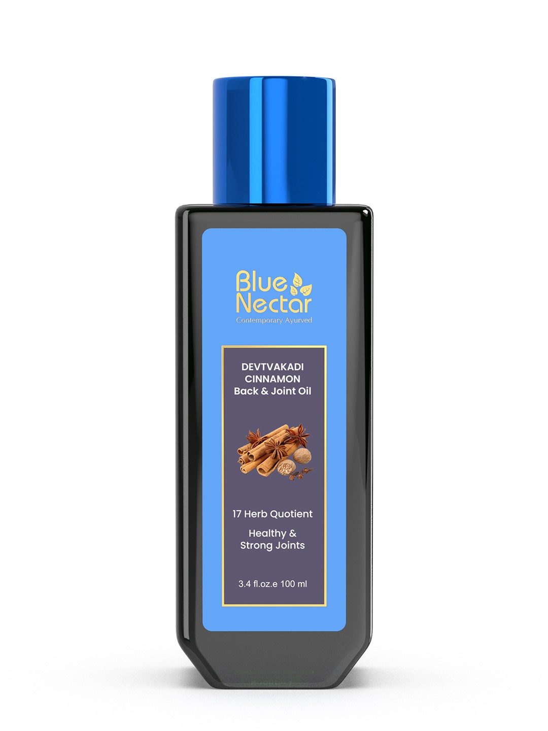 

Blue Nectar Ayurvedic Pain Relief Oil for Back & Joint Pain - 100 ml