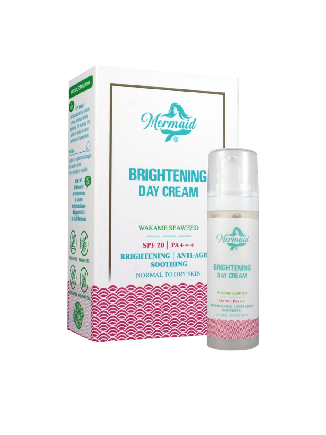 

Mermaid Brightening Day Cream With SPF 20, Pink