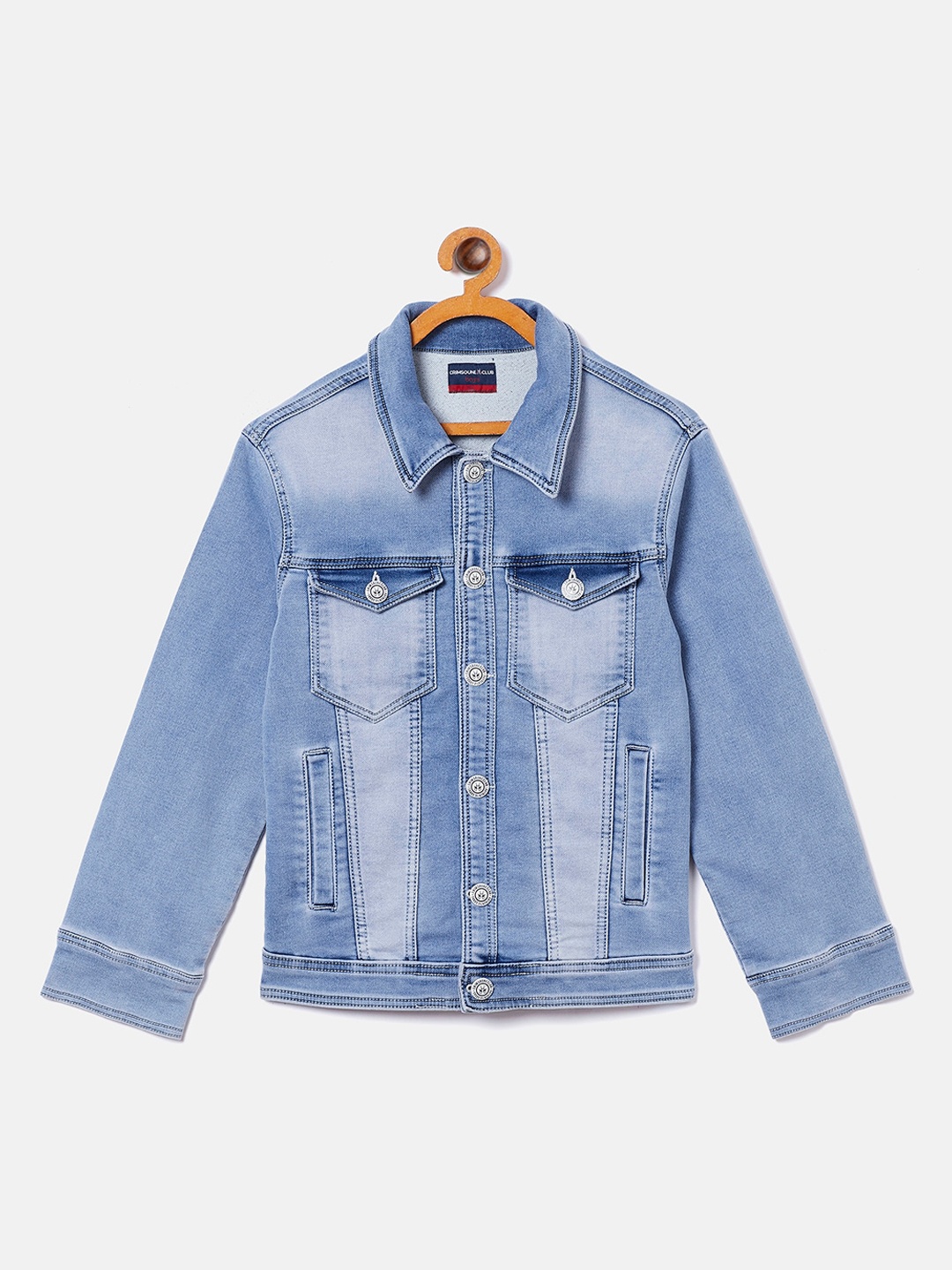 

Crimsoune Club Boys Blue Washed Denim Jacket