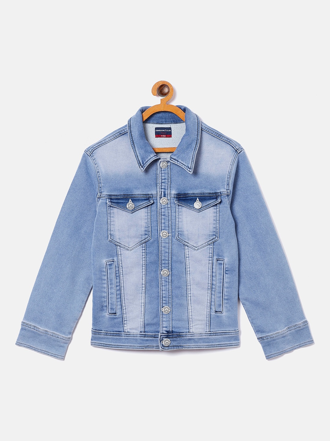 

Crimsoune Club Boys Blue Washed Denim Jacket