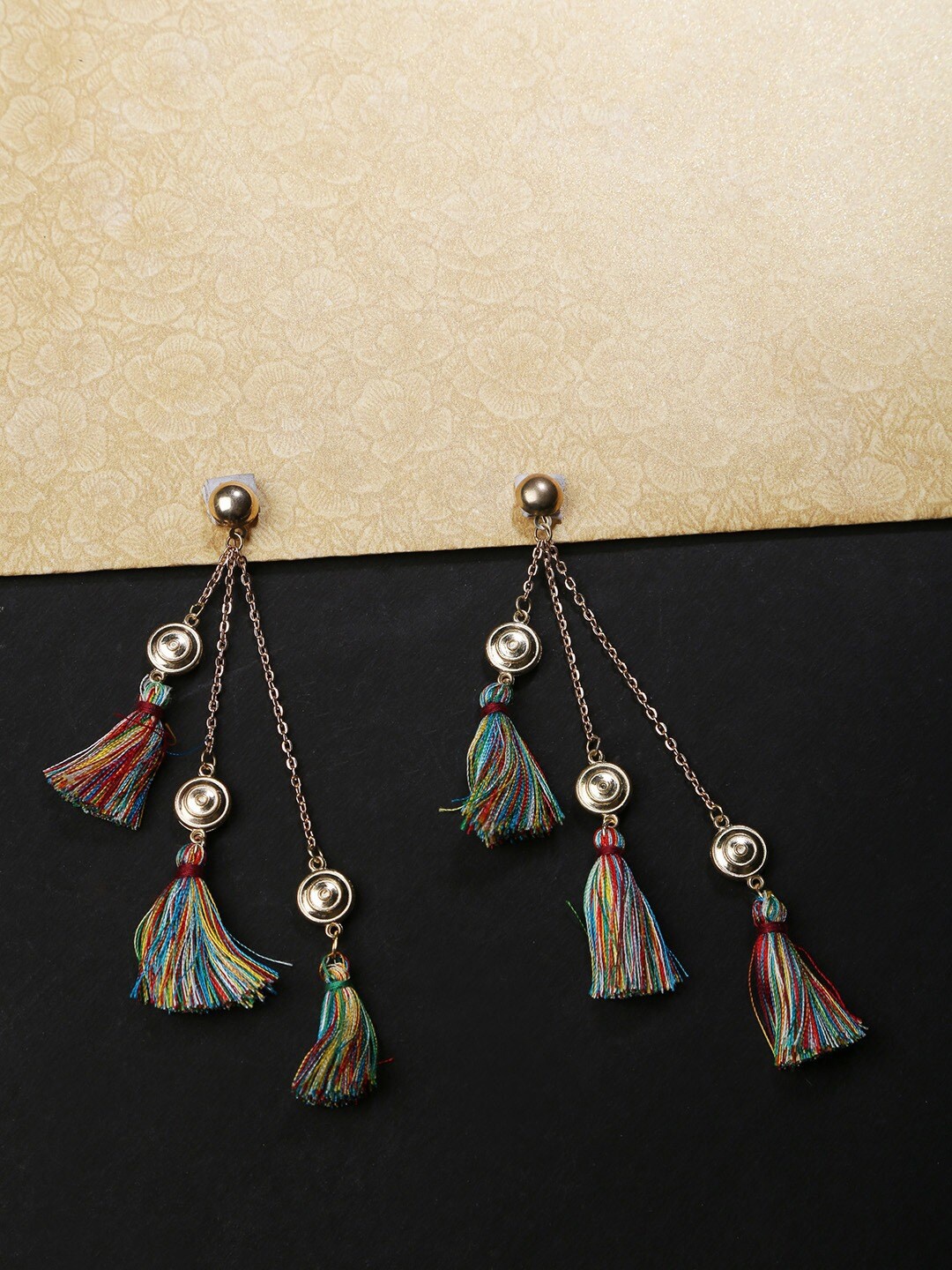 

DIVA WALK Gold-Plated Contemporary Drop Earrings