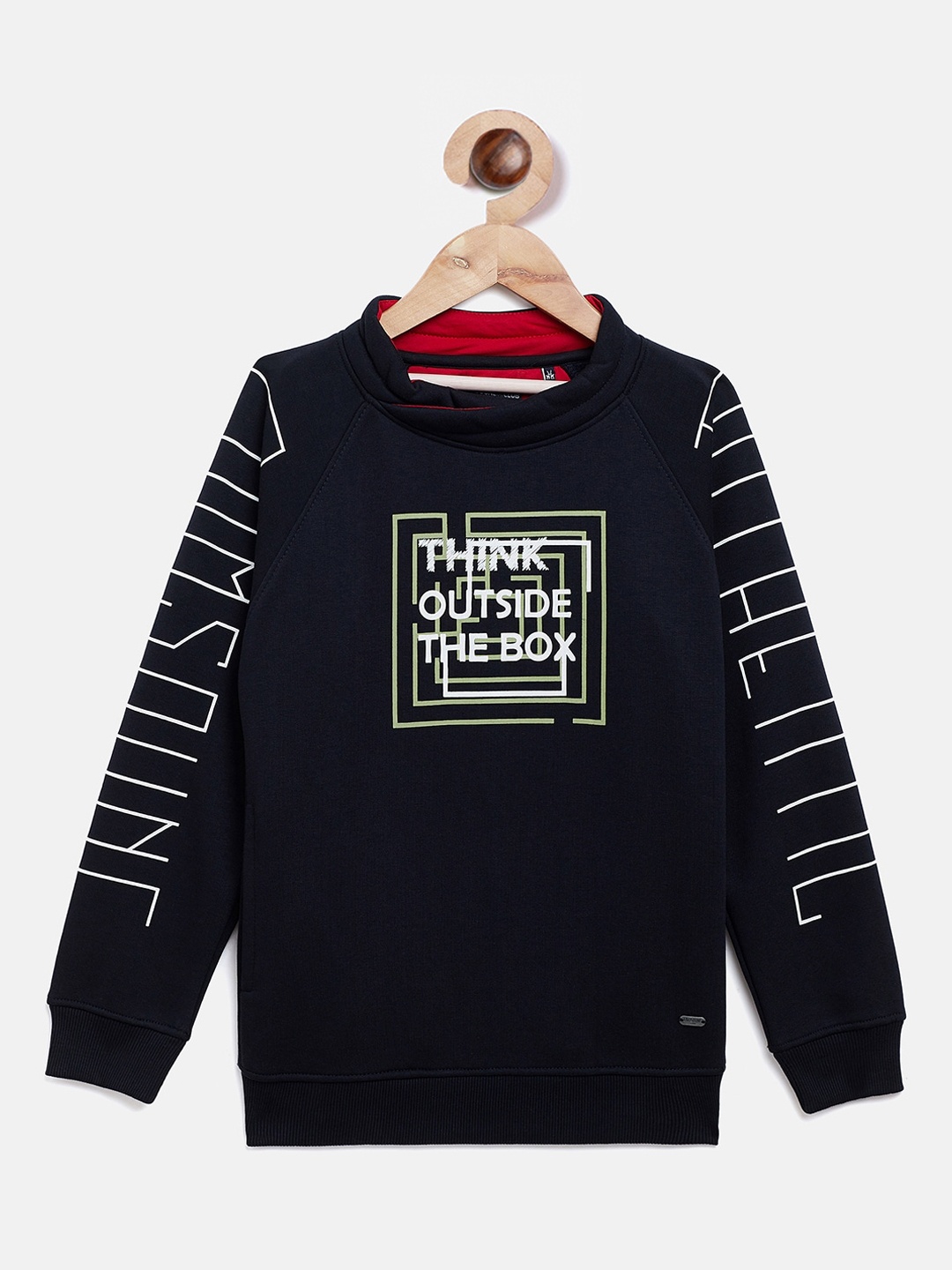 

Crimsoune Club Boys Navy Blue Printed Sweatshirt