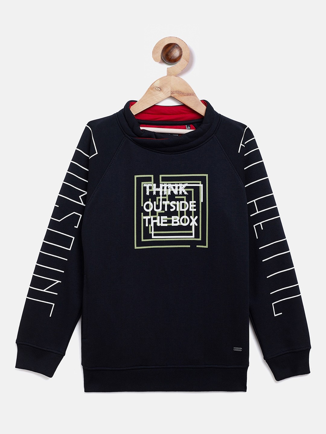 

Crimsoune Club Boys Navy Blue Printed Sweatshirt
