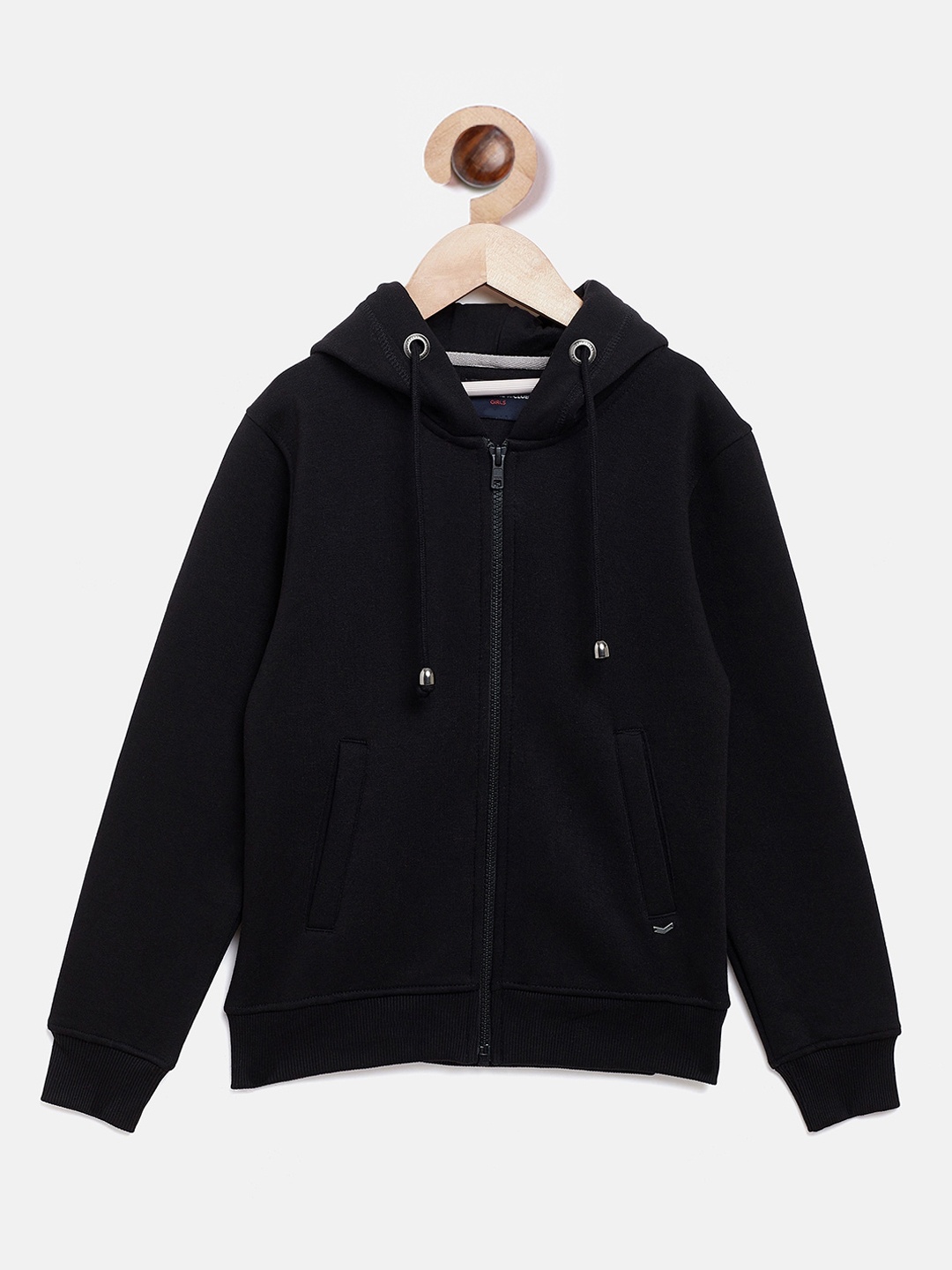 

Crimsoune Club Girls Black Hooded Sweatshirt