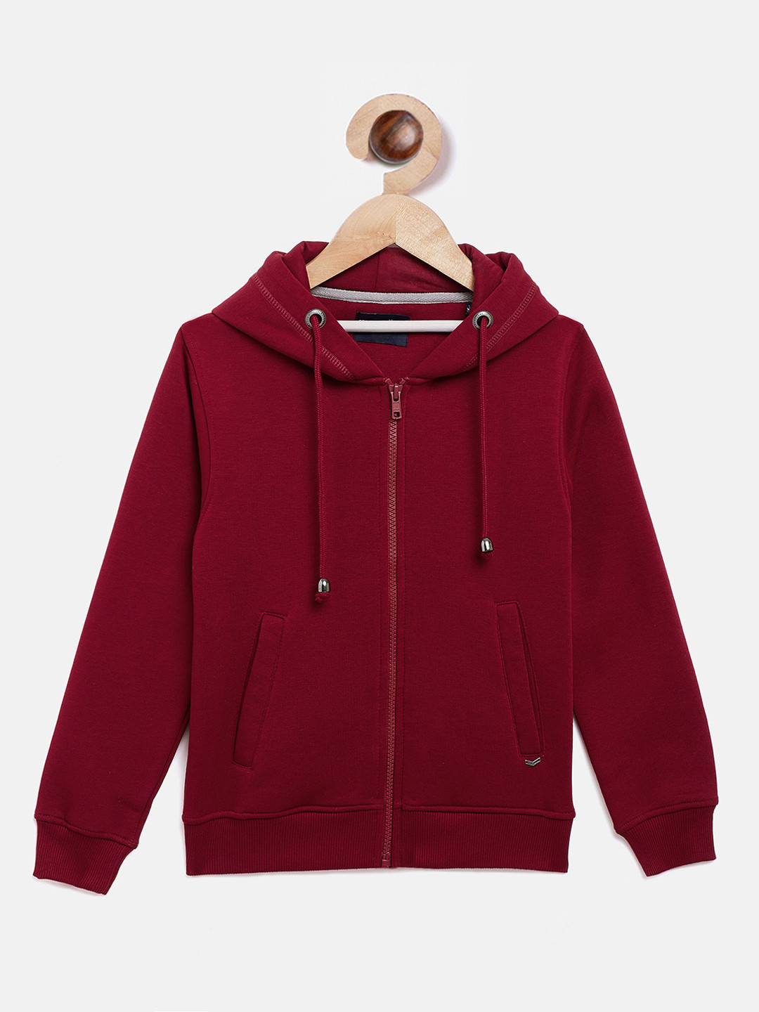 

Crimsoune Club Girls Maroon Hooded Sweatshirt