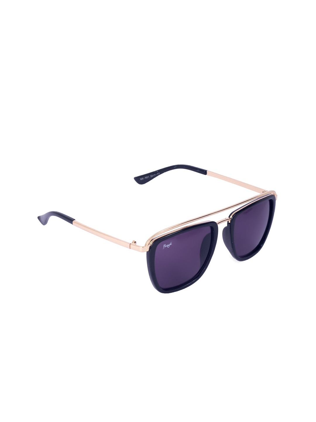 

Floyd Unisex Purple Lens & Black Square Sunglasses with UV Protected Lens