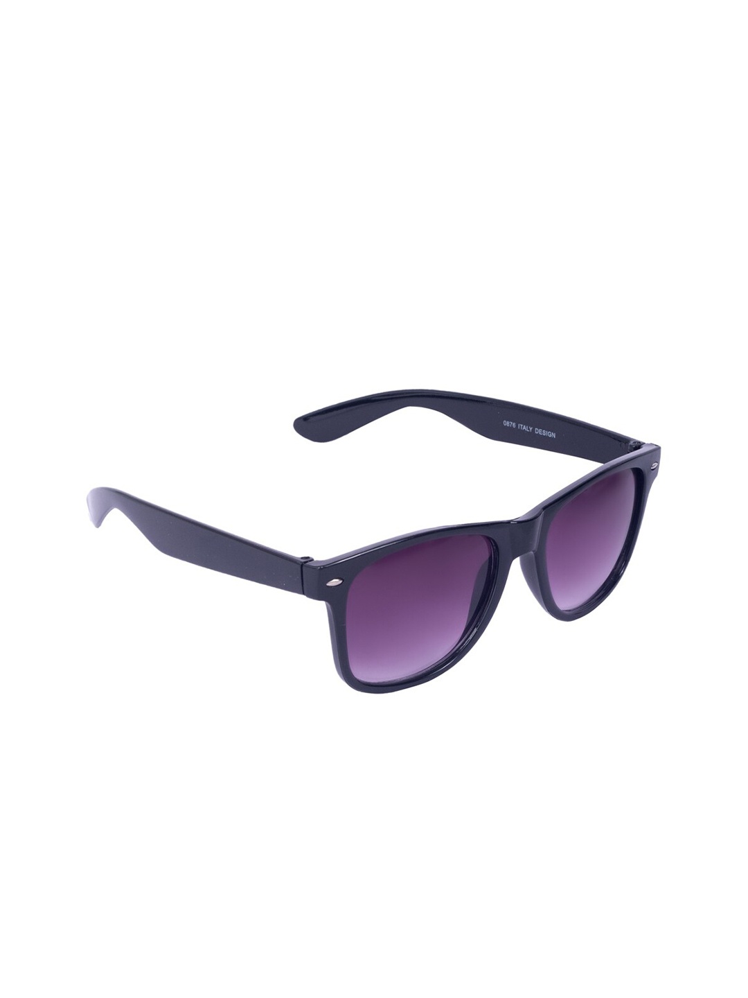 

Floyd Unisex Purple Lens & Black Wayfarer Sunglasses with UV Protected Lens