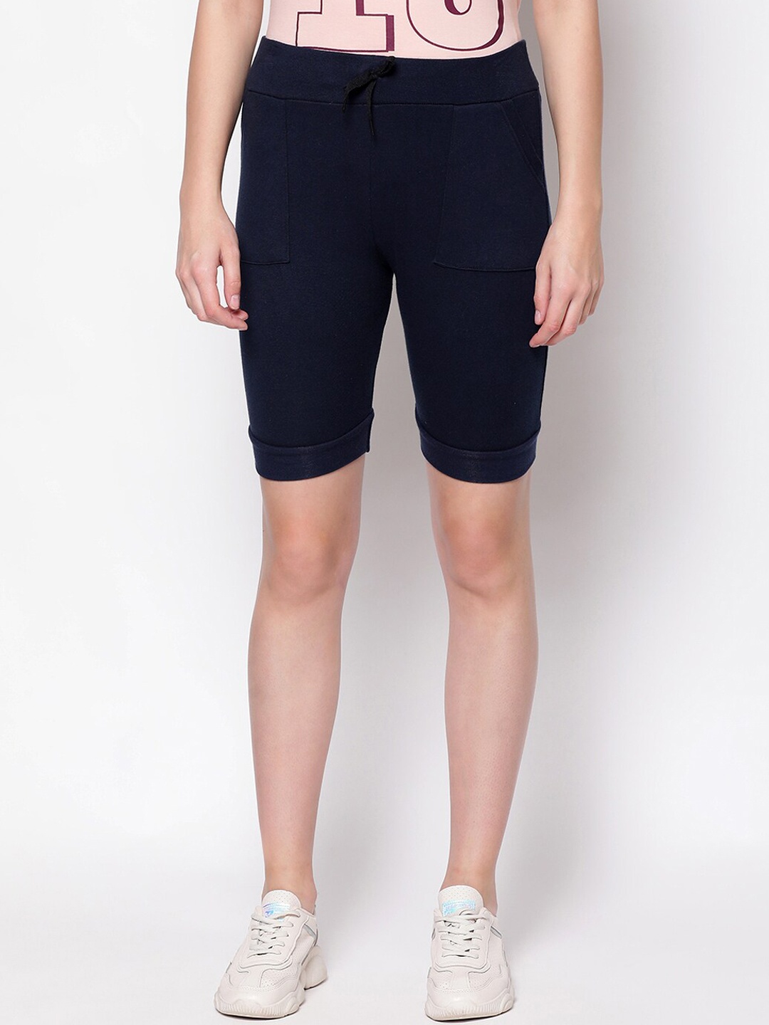 

V2 Value & Variety Women Navy Blue Regular Shorts