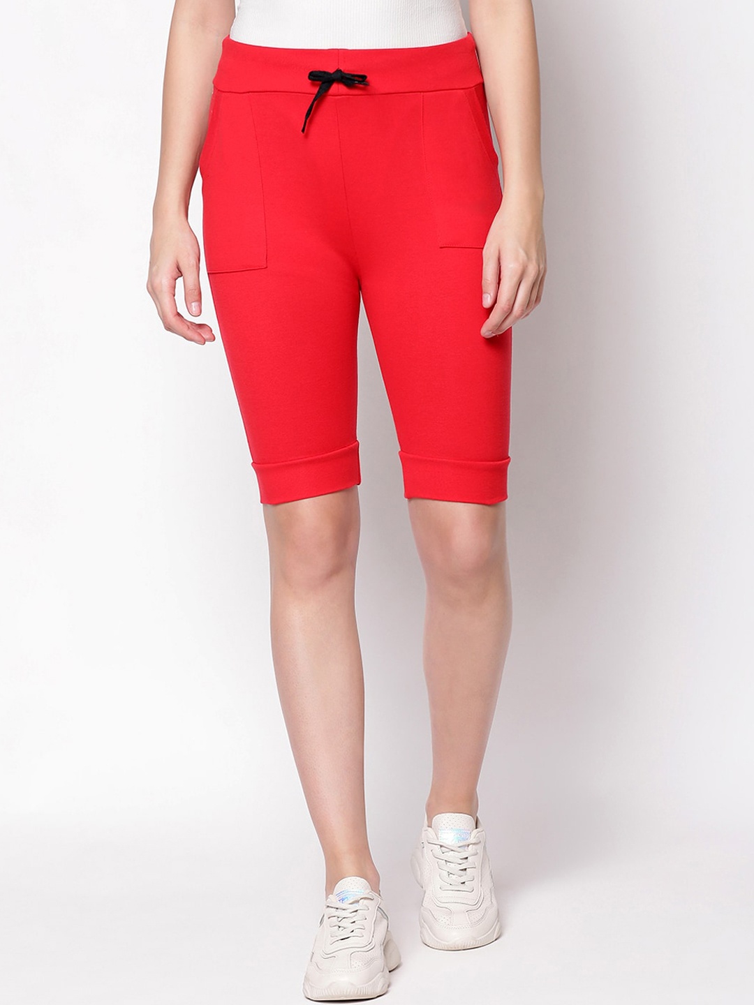 

V2 Value & Variety Women Red Regular Shorts