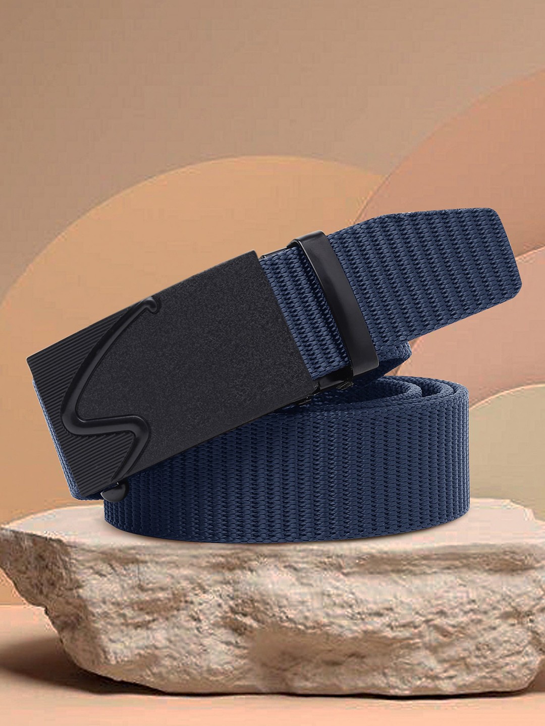 

Kastner Men Blue Textured Canvas Belt