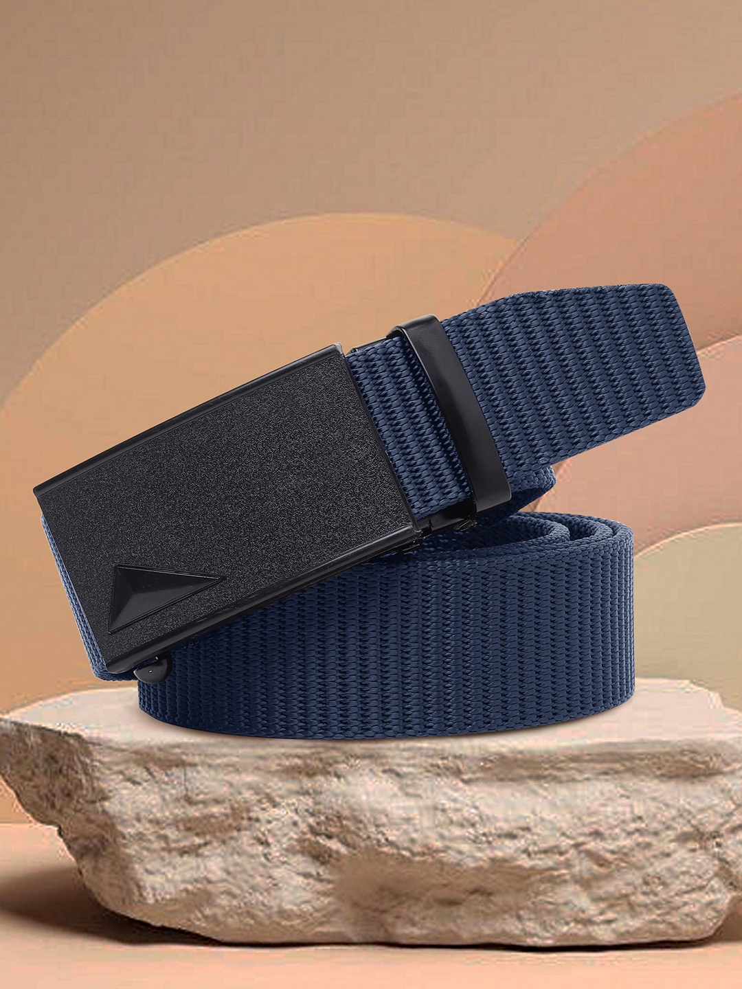 

Kastner Men Blue Solid Canvas Belt