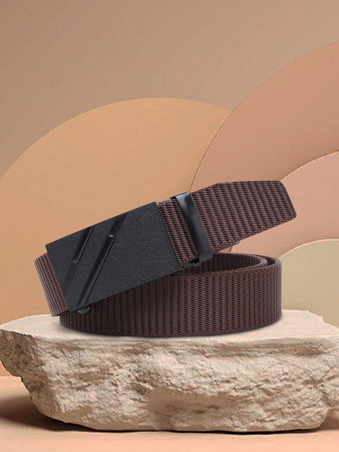 

Kastner Men Brown Textured Canvas Belt