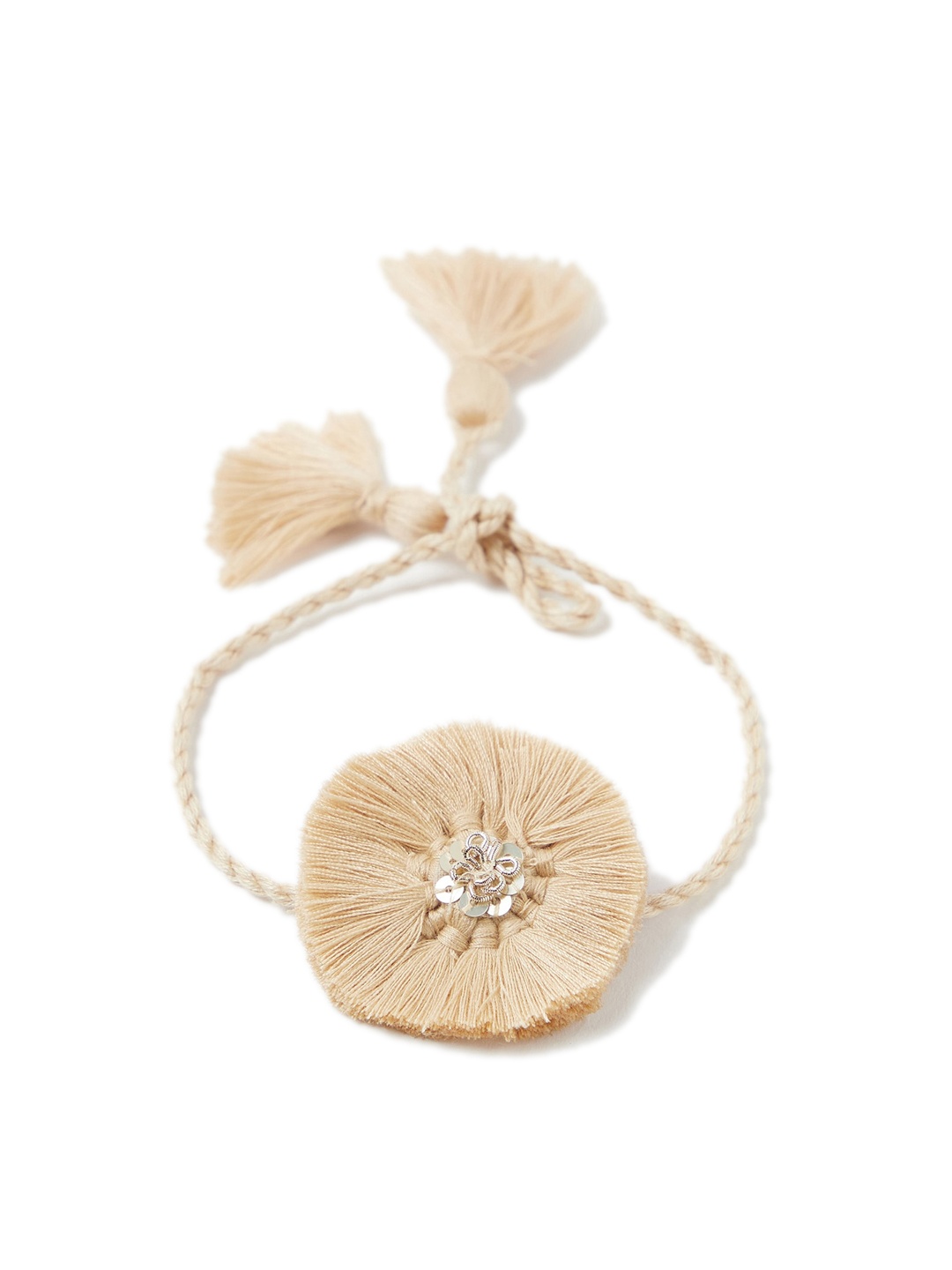 

Fabindia Women Beige Thread Rakhi