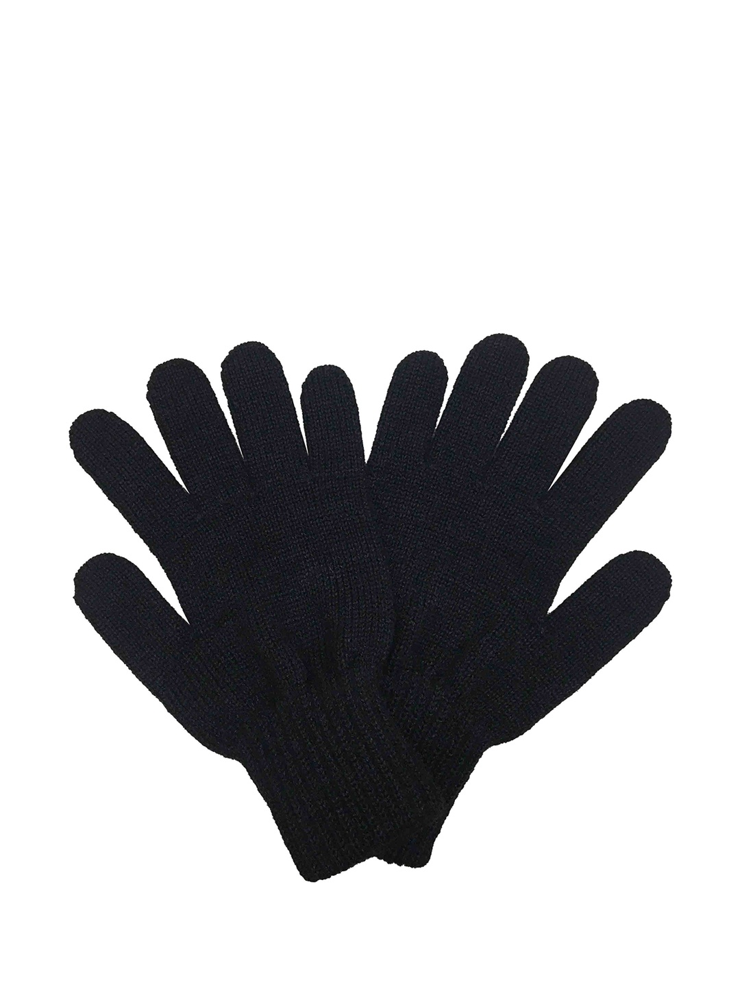 

Gajraj Women Black Solid Acrylic Gloves