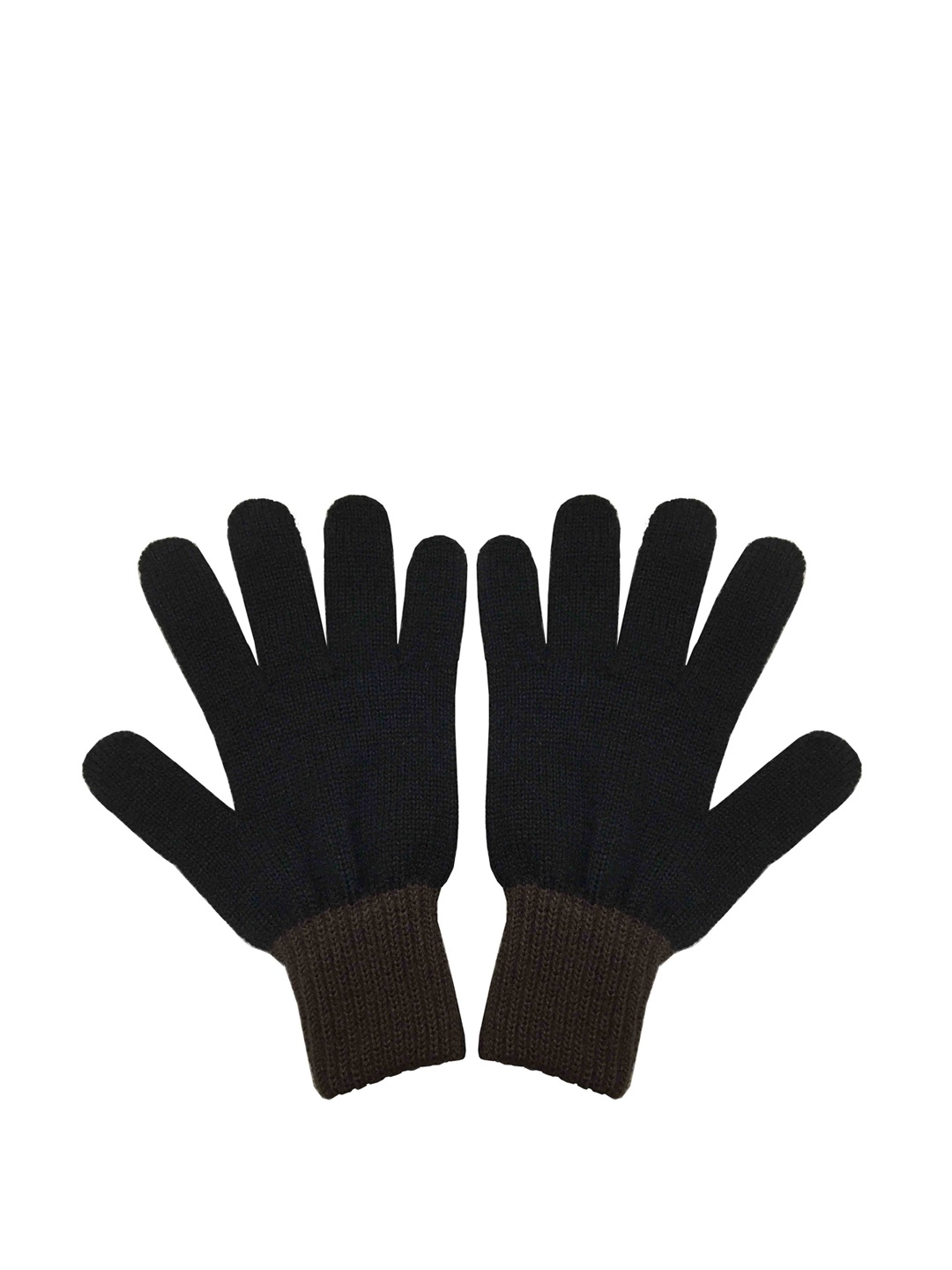 

Gajraj Women Black & Coffee Brown Winter Woollen Gloves