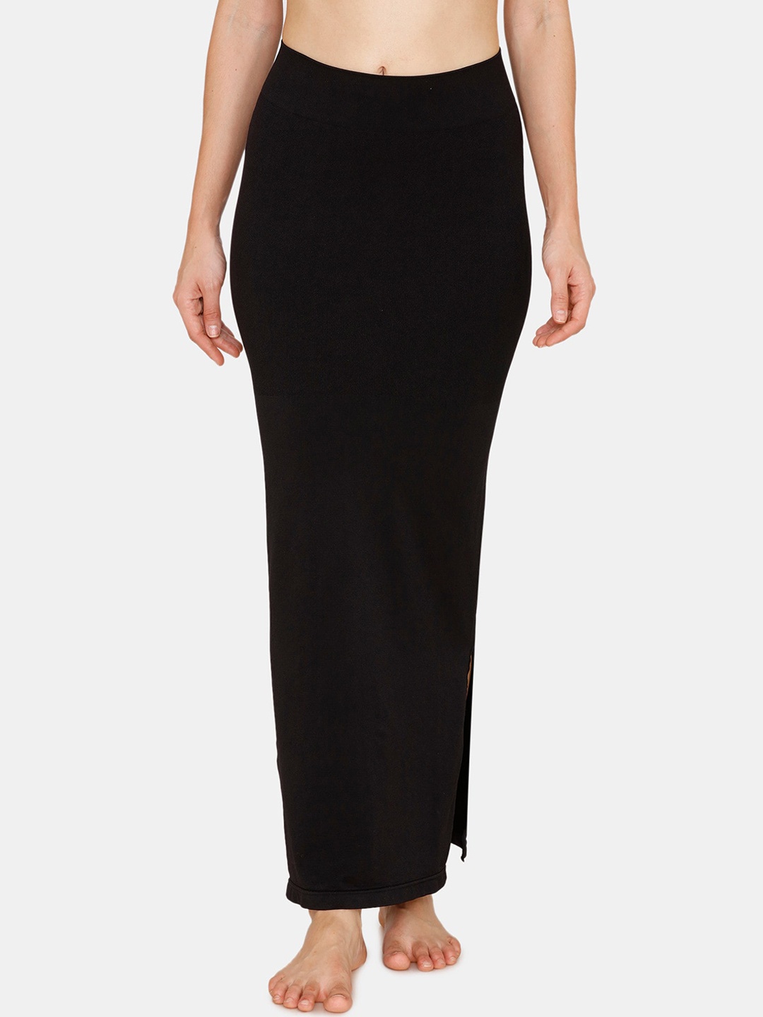 

Zivame Women Black Solid Saree Shapewear