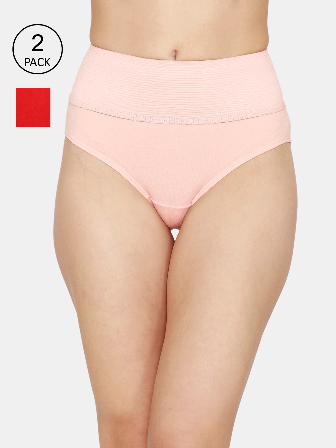 

Zivame Woman Pack of 2 Briefs- ZI2635COREZSMUL, Multi