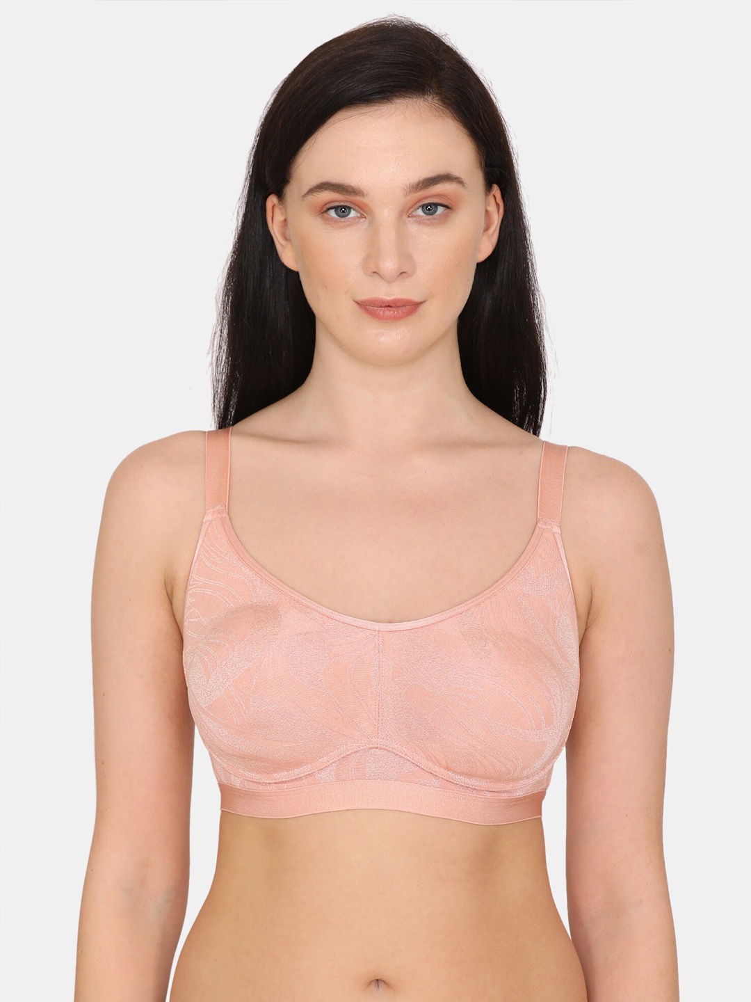 

Zivame Pink Full Coverage Everyday Bra ZI10I6FASHAPINK-Pink