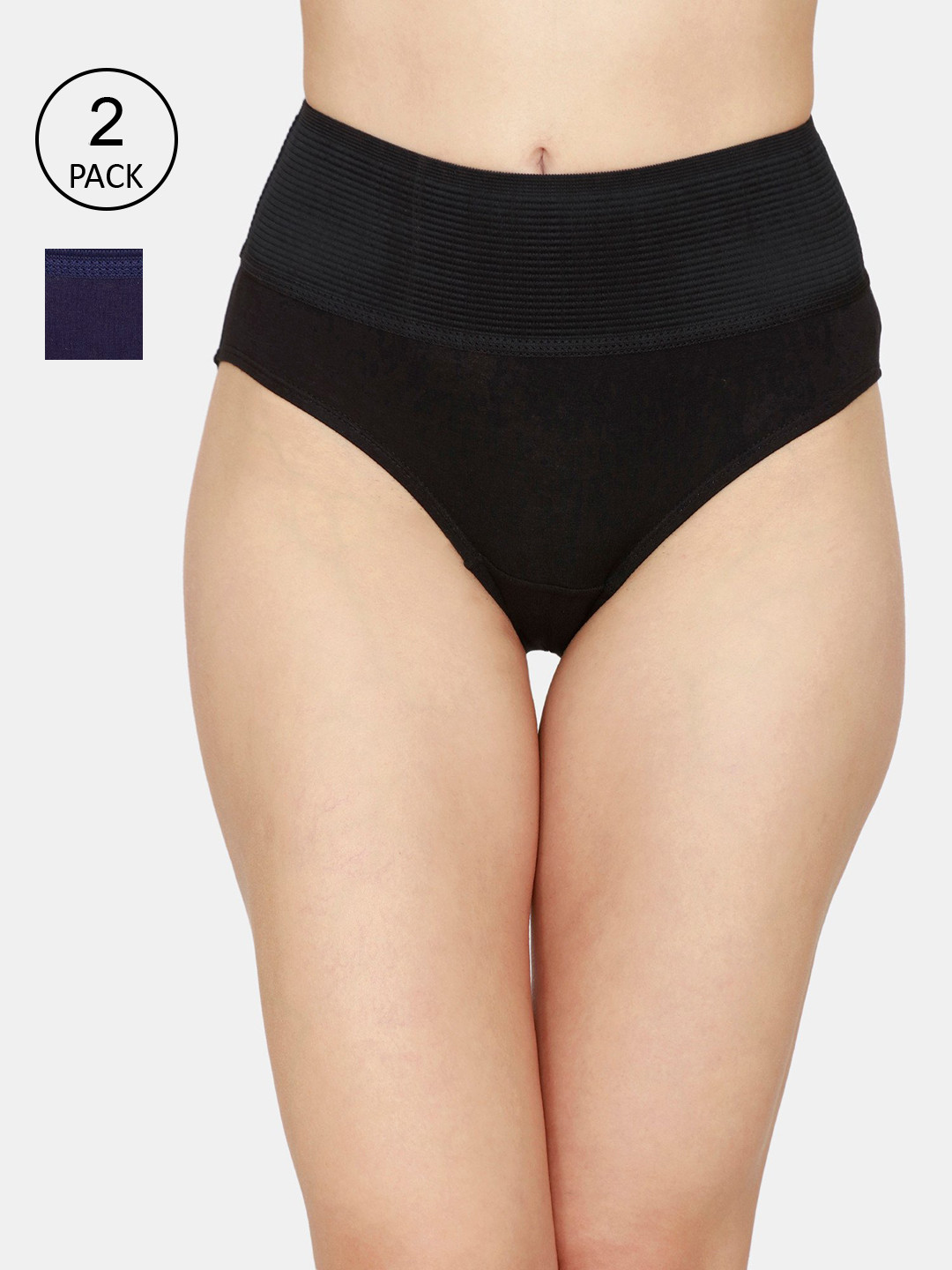 

Zivame Women Pack of 2 Assorted Hipster Briefs ZI2635COREBMULT