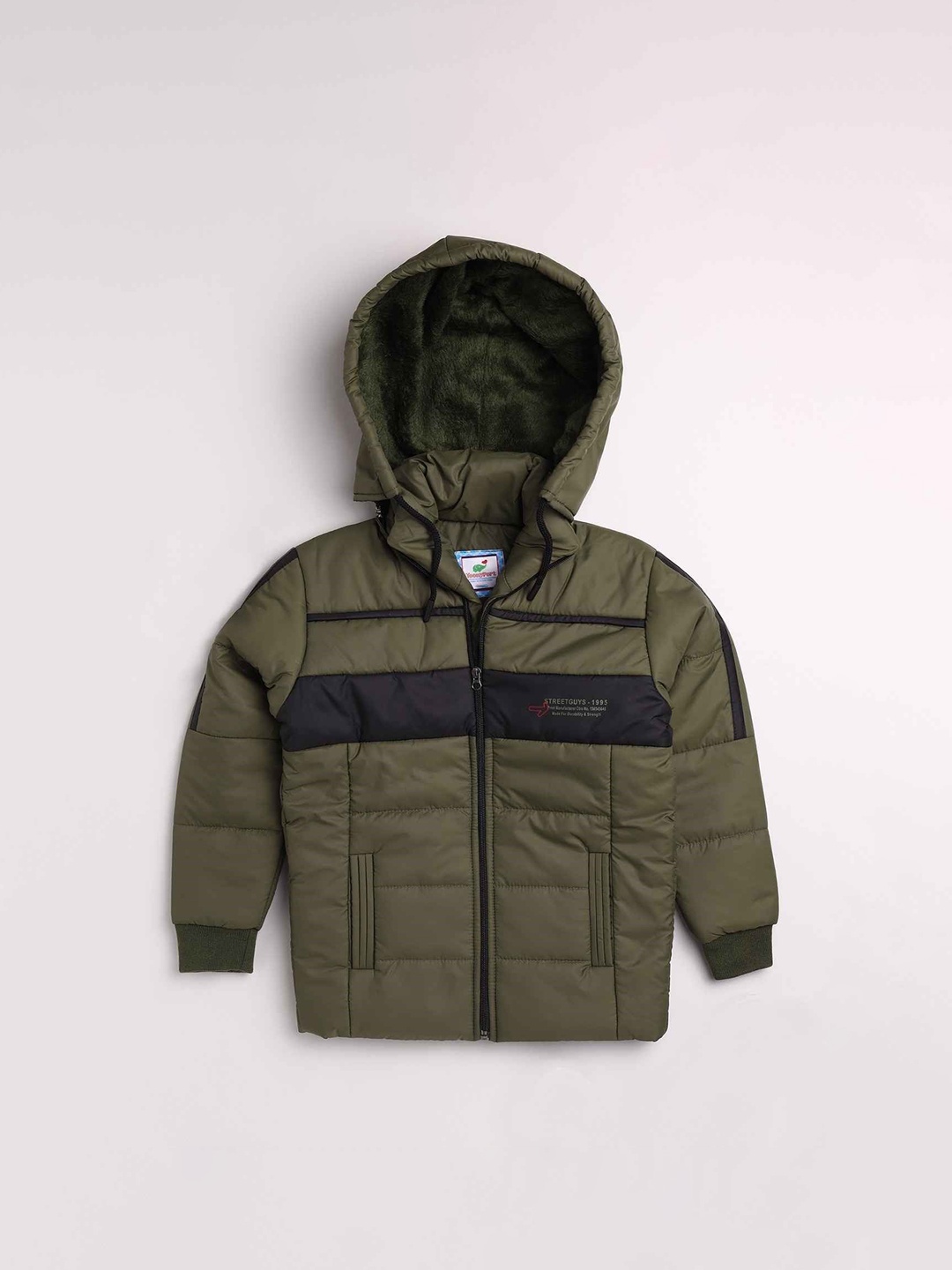 

Toonyport Boys Green Lightweight Crop Puffer Jacket