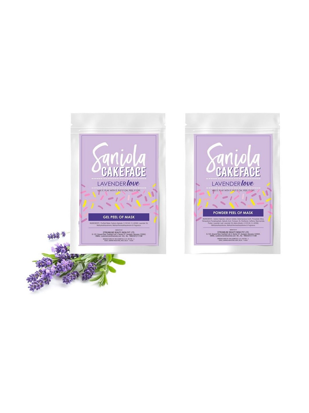 

Saniola CakeFace Lavender Love Peel Off Mask, Purple