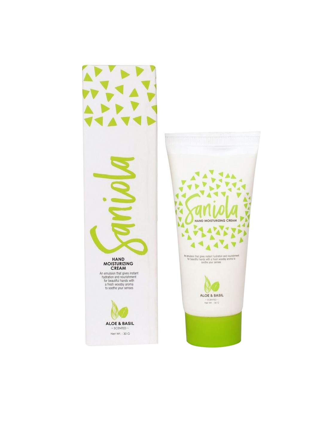 

Saniola Aloe & Basil Hand Moisturizing Cream- 30gm, White