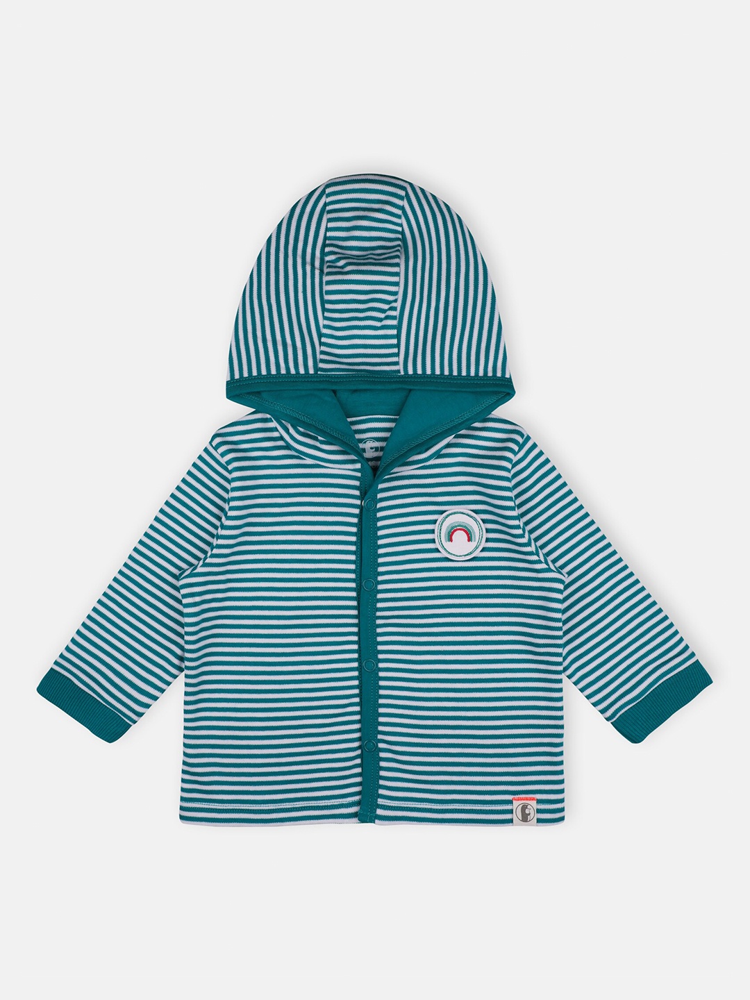 

Babysafe Girls White & Green Striped T-shirt