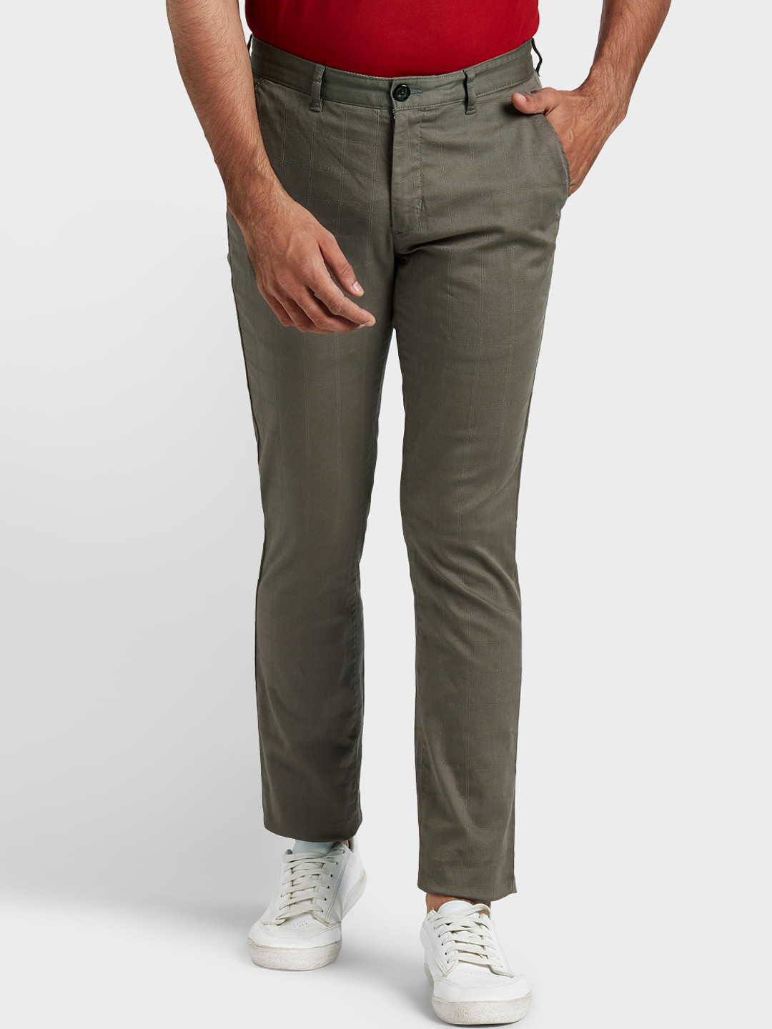 

ColorPlus Men Grey Trousers