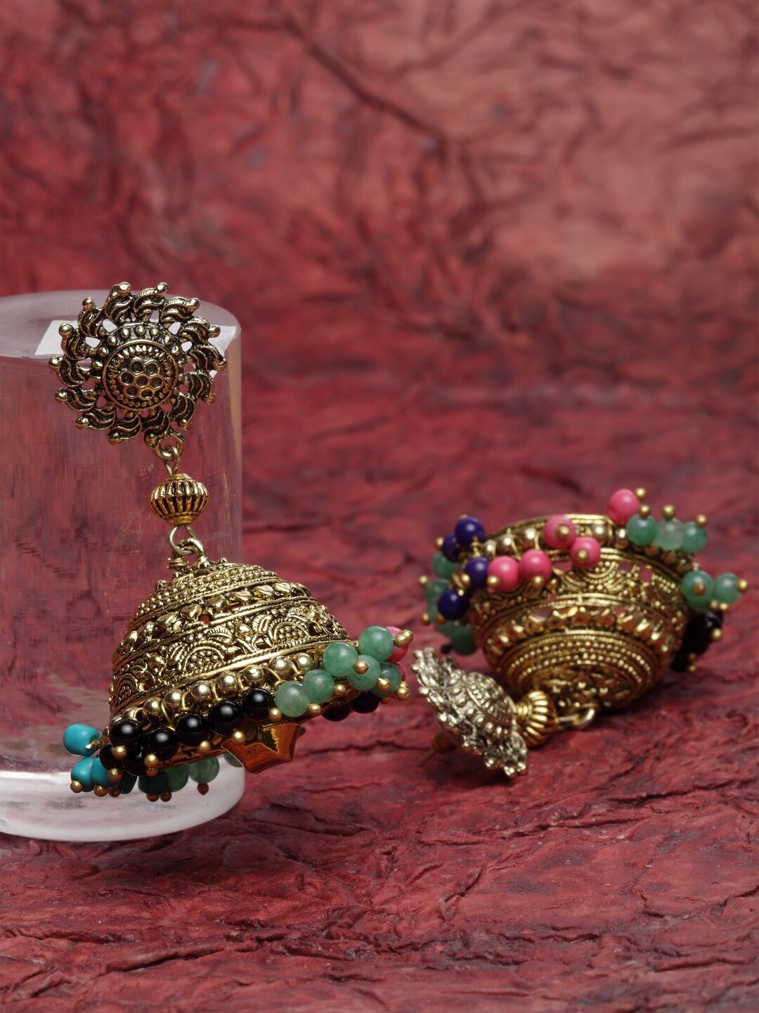 

DIVA WALK Gold-Plated Contemporary Jhumkas