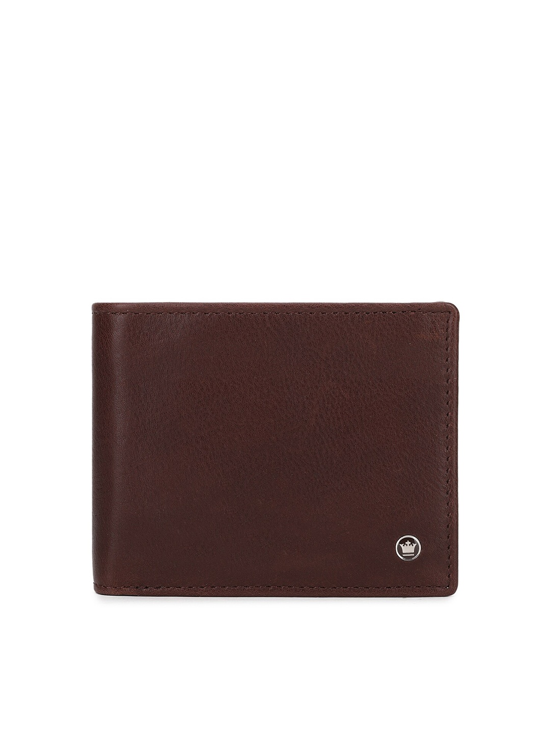 

Louis Philippe Men Brown Textured Leather Two Fold Wallet