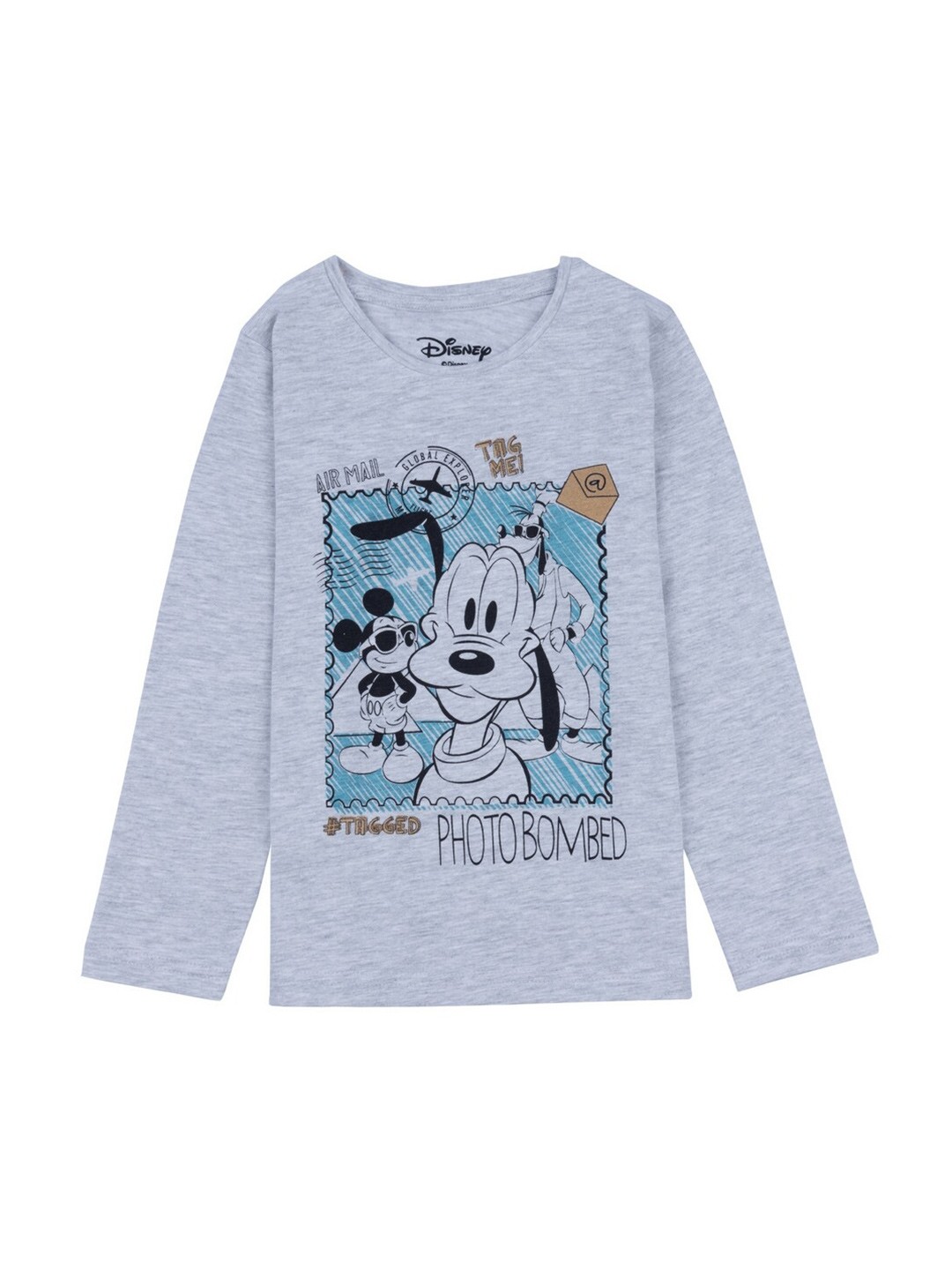 

Disney Boys Grey Mickey & Friends Printed Pure Cotton T-shirt