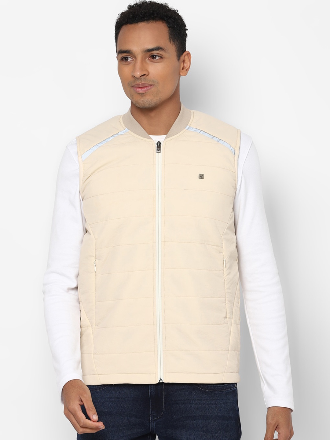 

Allen Solly Men Beige Puffer Jacket