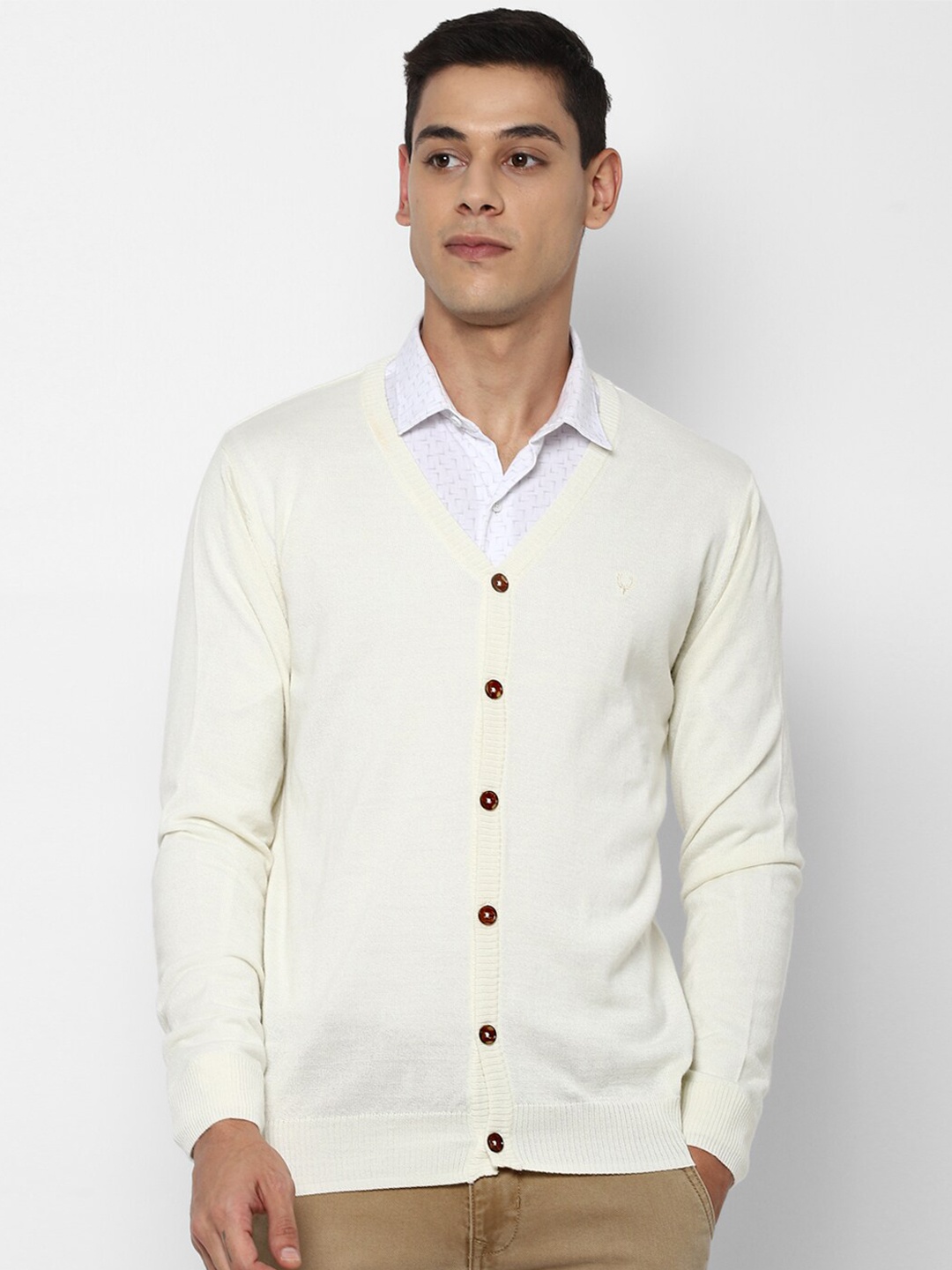 

Allen Solly Men White Front-Open