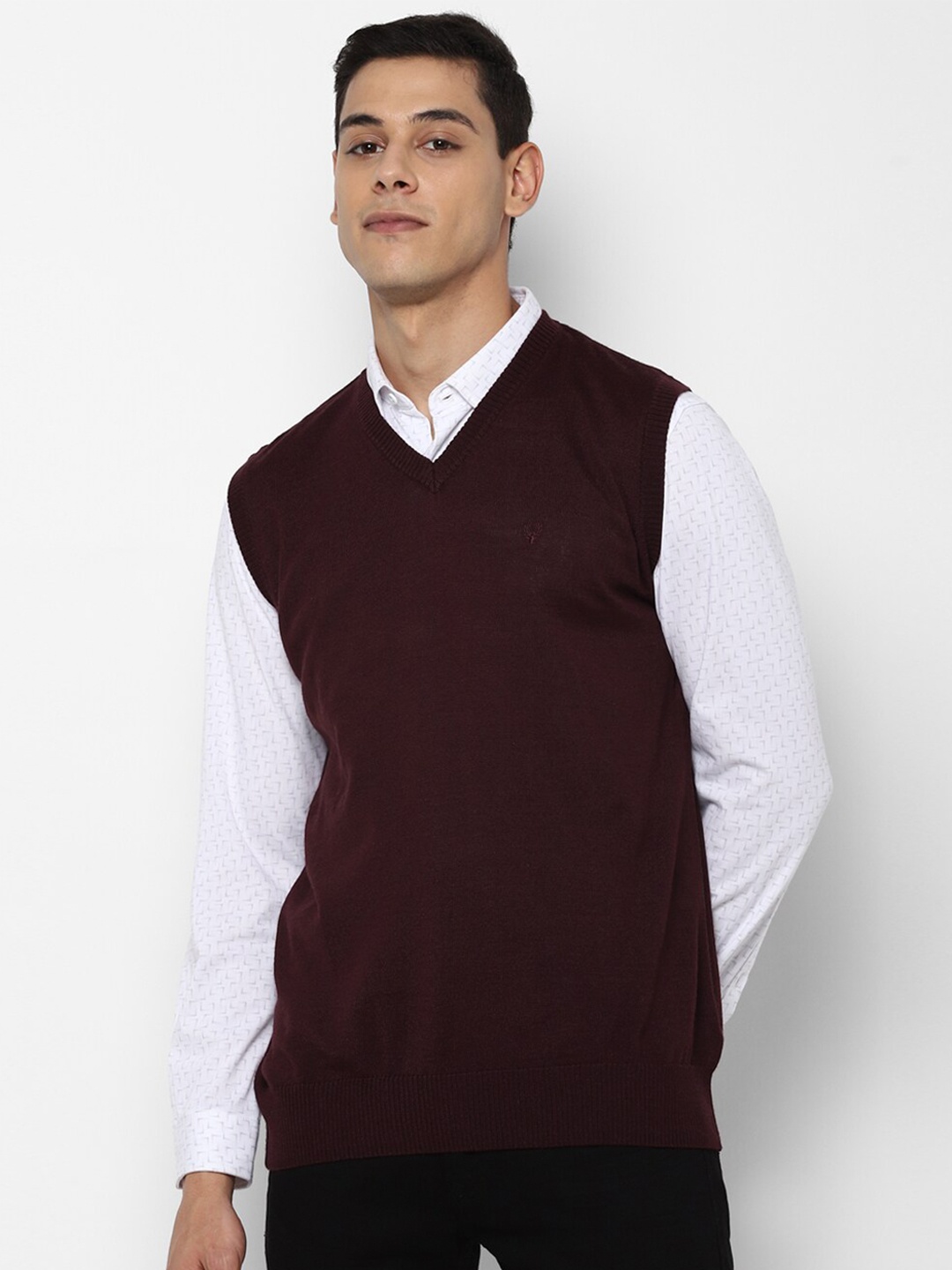 

Allen Solly Men Brown Sweater Vest