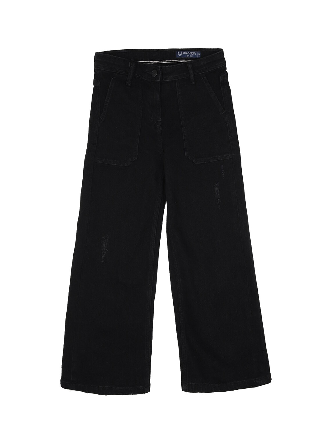 

Allen Solly Junior Girls Black Wide Leg Jeans