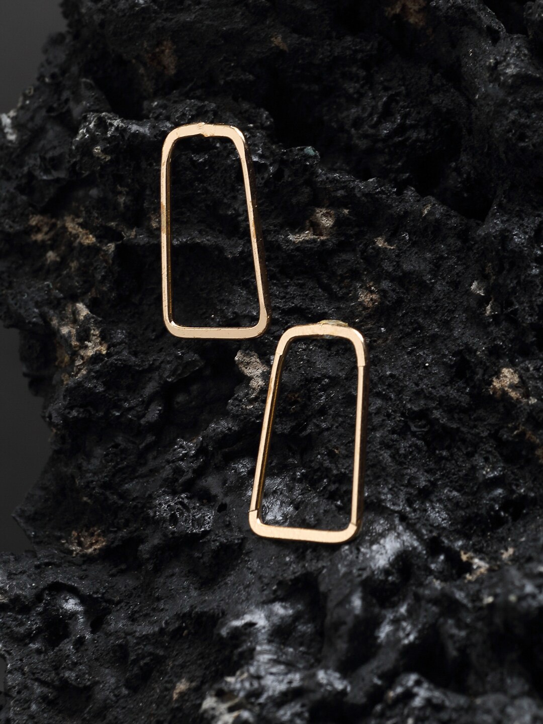 

Madame Gold-Plated Contemporary Drop Earrings