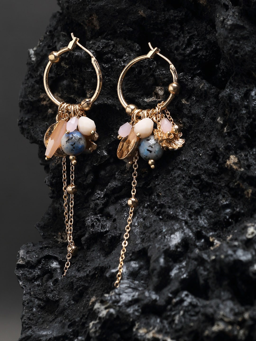 

Madame Gold-Plated Contemporary Hoop Earrings