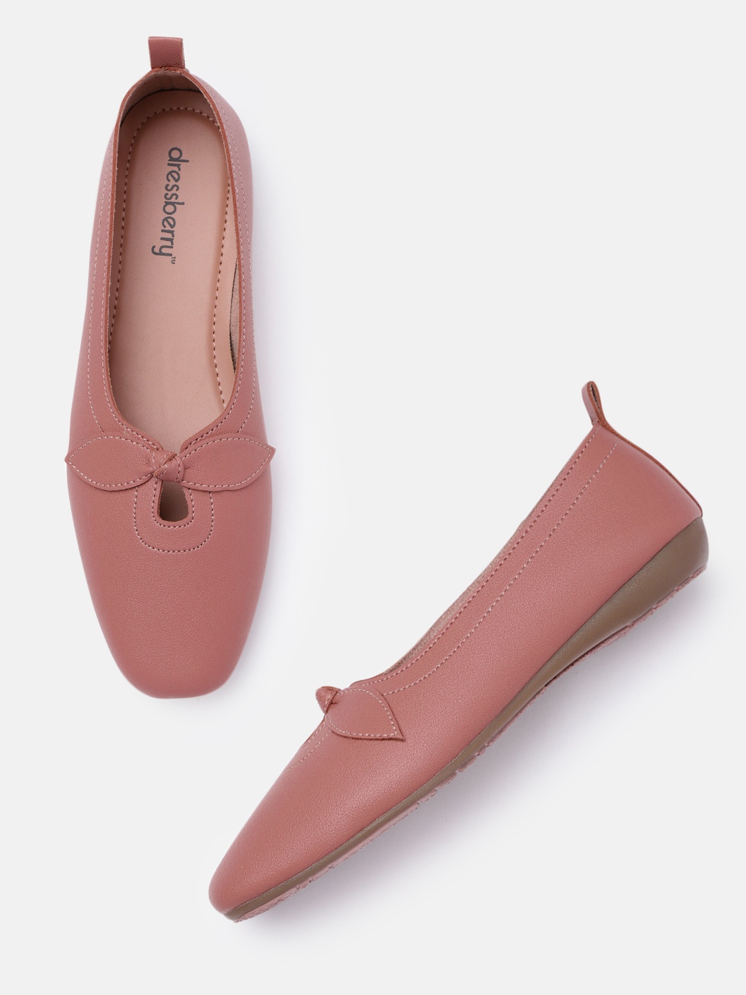

DressBerry Women Pink Ballerinas Flats