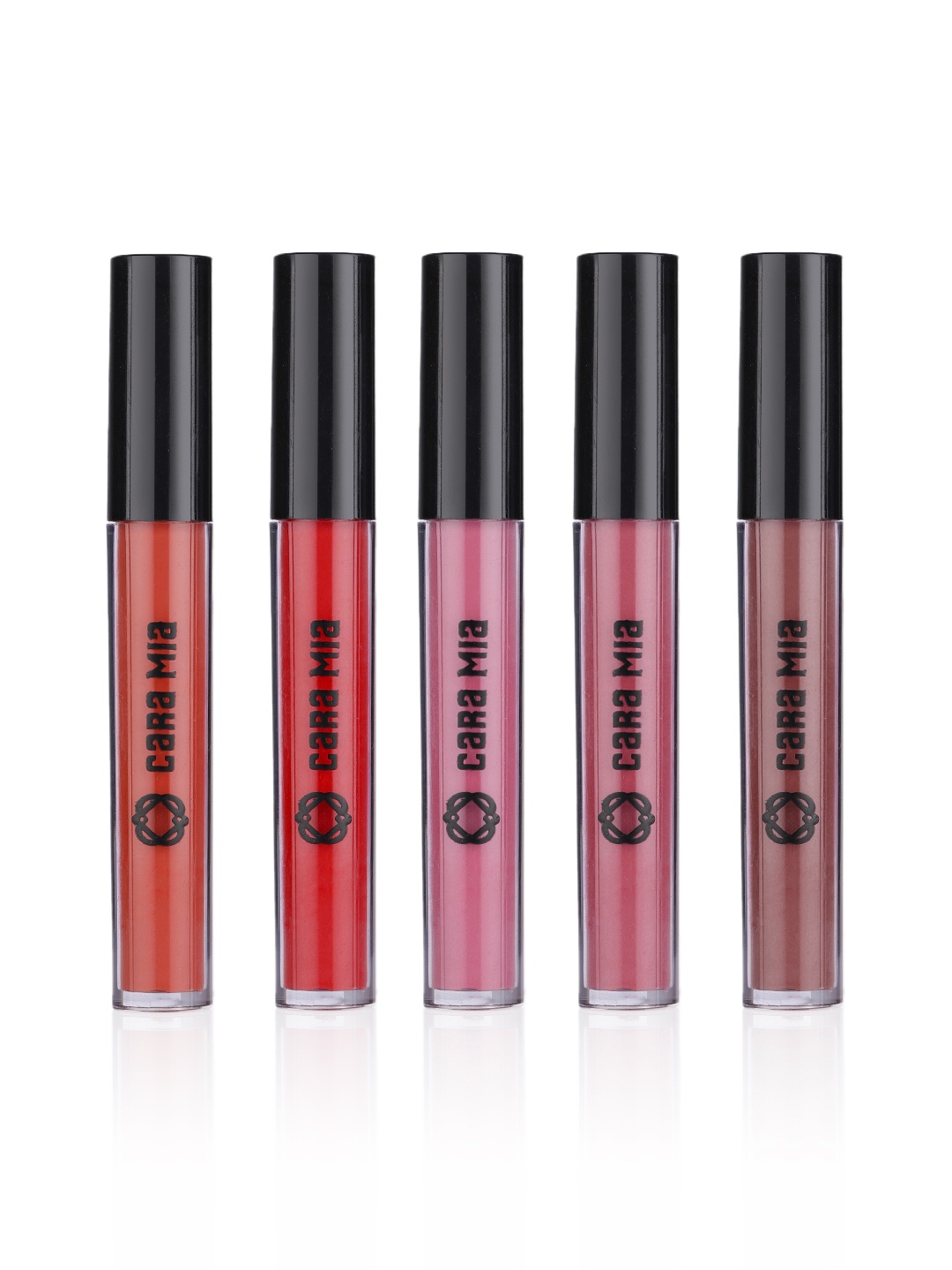 

CARA MIA Set of 5 Everyday Essentials Babe You Deserve This Liquid Lipsticks, Multi