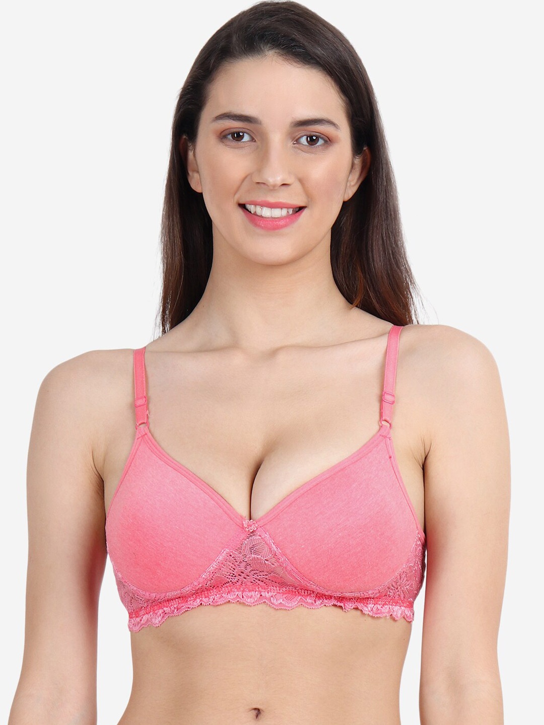 

XOXO Design Pink Lightly Padded T-shirt Bra XO-BR-PD202-PNK_30B-Pink