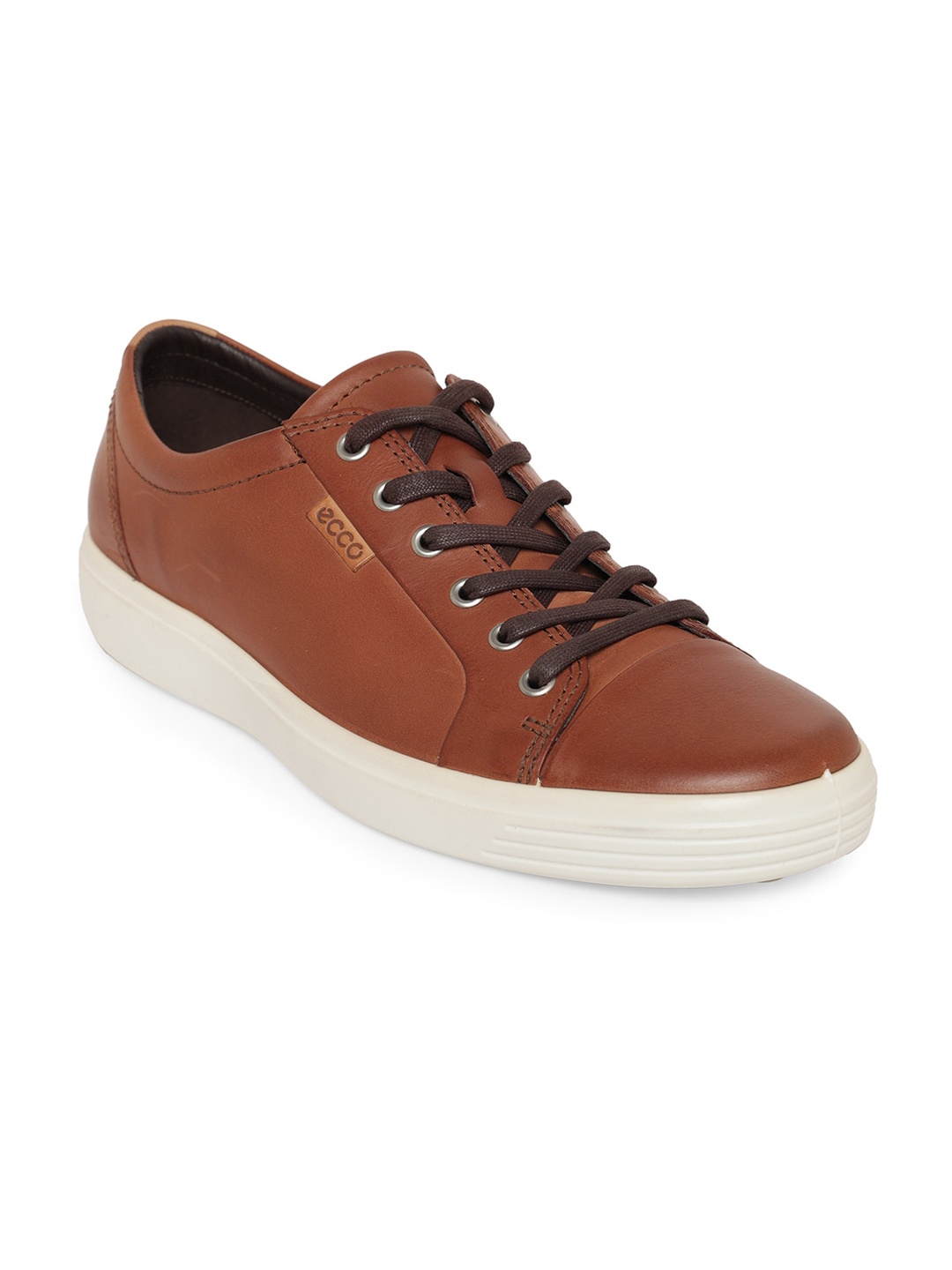 

ECCO Men Brown Soft 7 Nubuck Sneakers