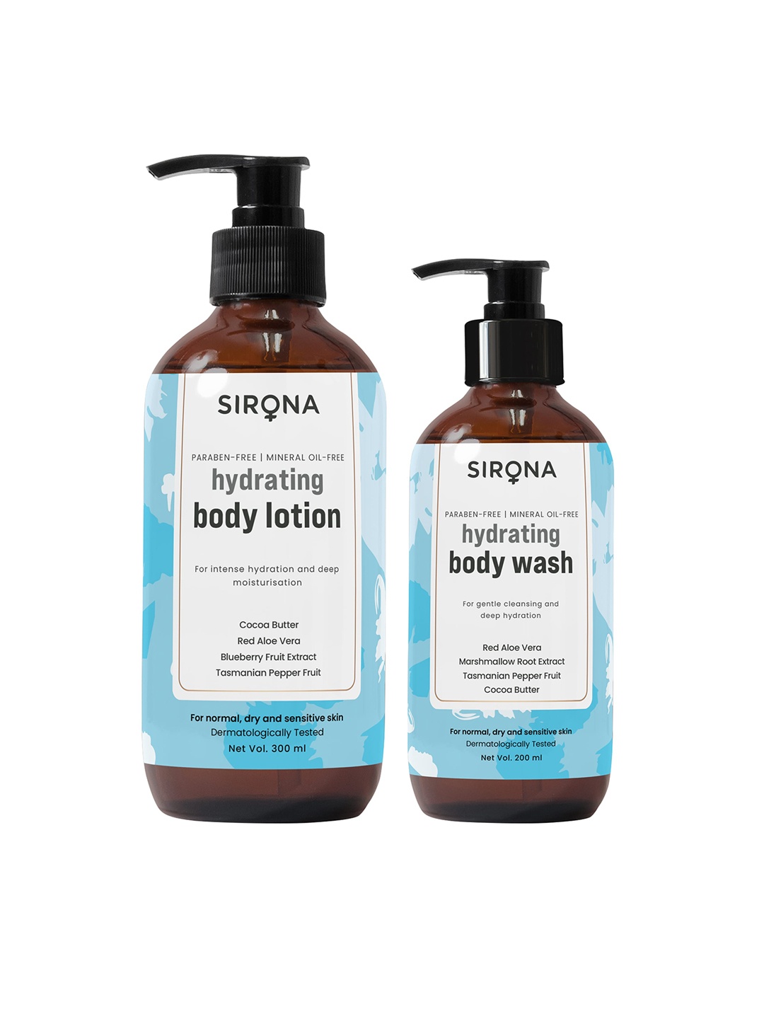 

Sirona Red Hydrating Body Wash & Hydrating Body Lotion