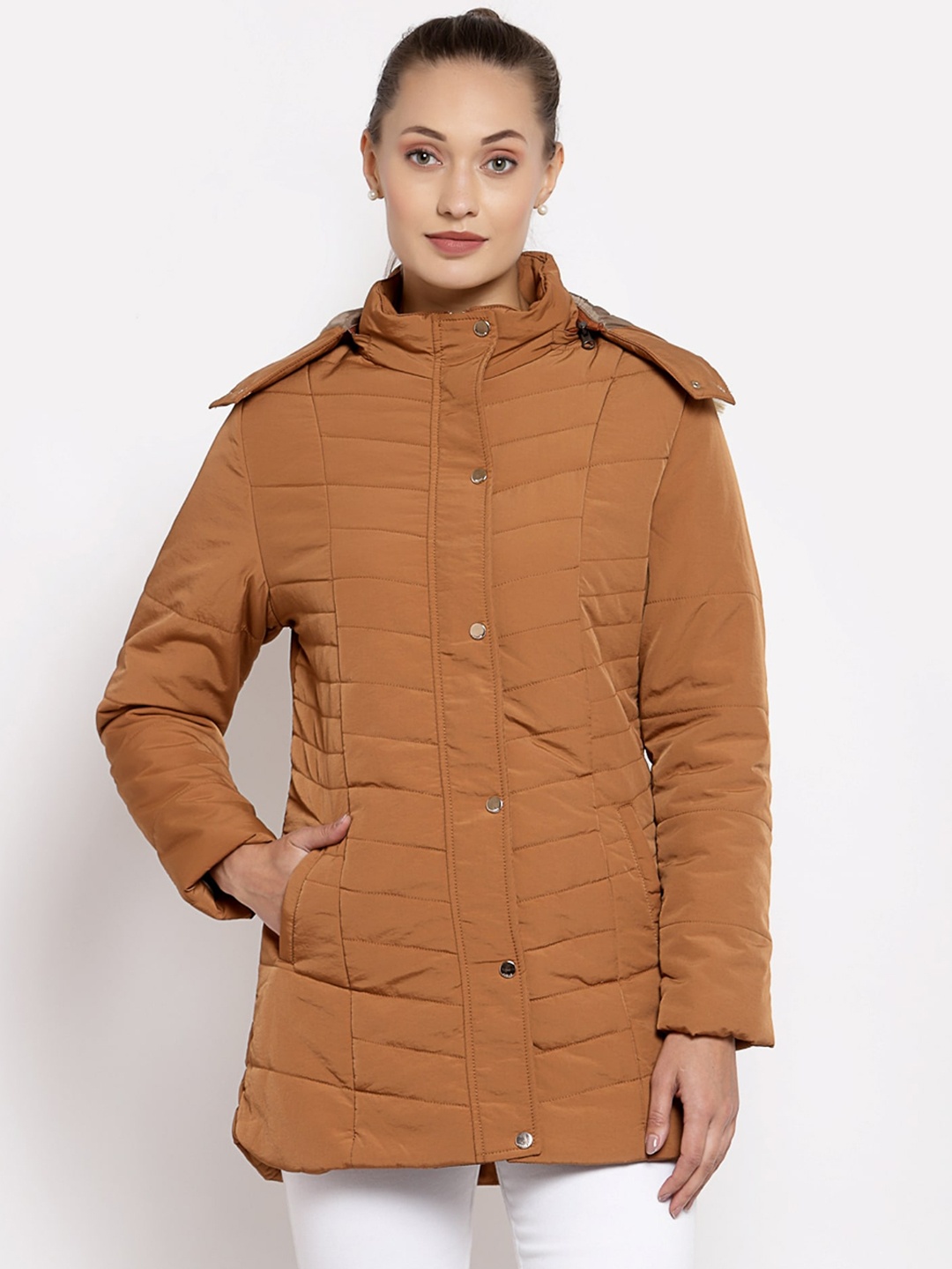 

Juelle Women Brown Longline Parka Jacket