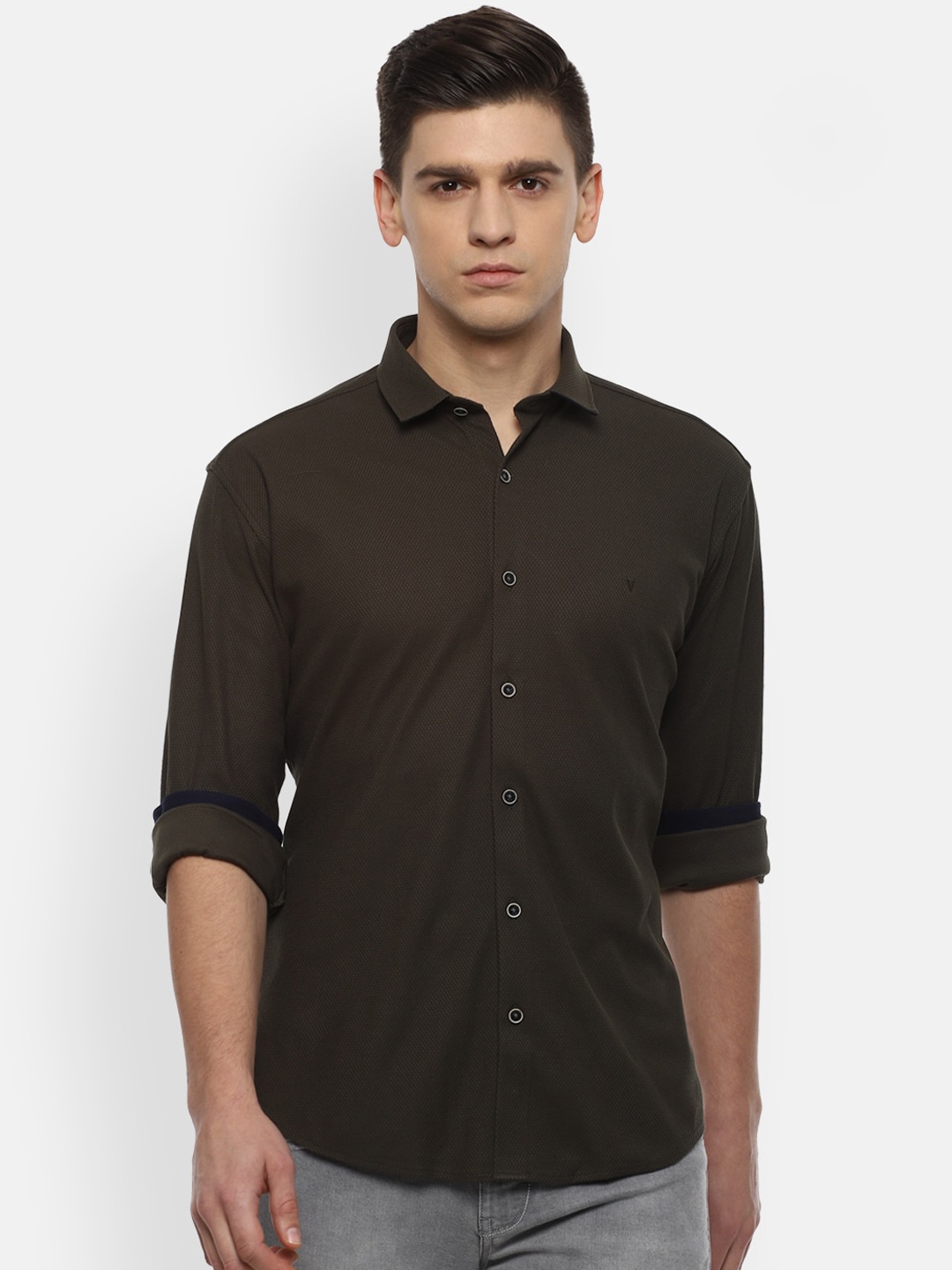 

Van Heusen Sport Men Slim Fit Casual Shirt, Olive