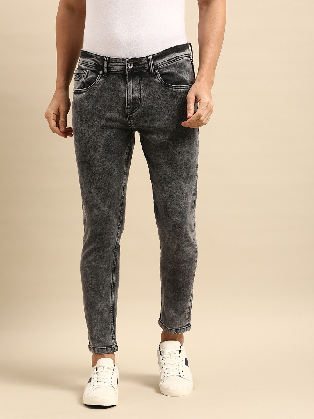 

Being Human Men Grey Skinny Fit Light Fade Stretchable Jeans