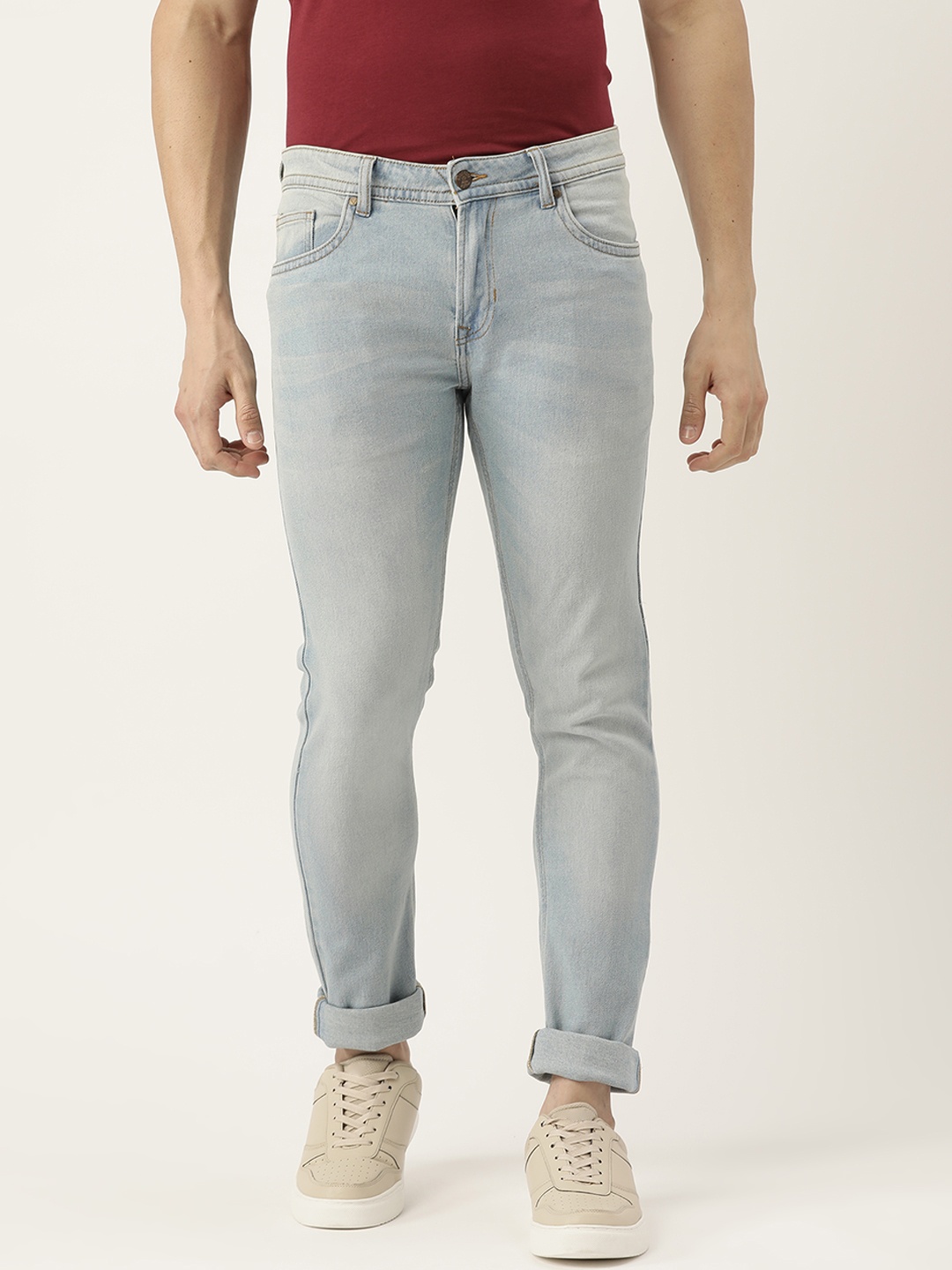 

PETER ENGLAND UNIVERSITY Men Blue Slim Tapered Fit Stretchable Jeans