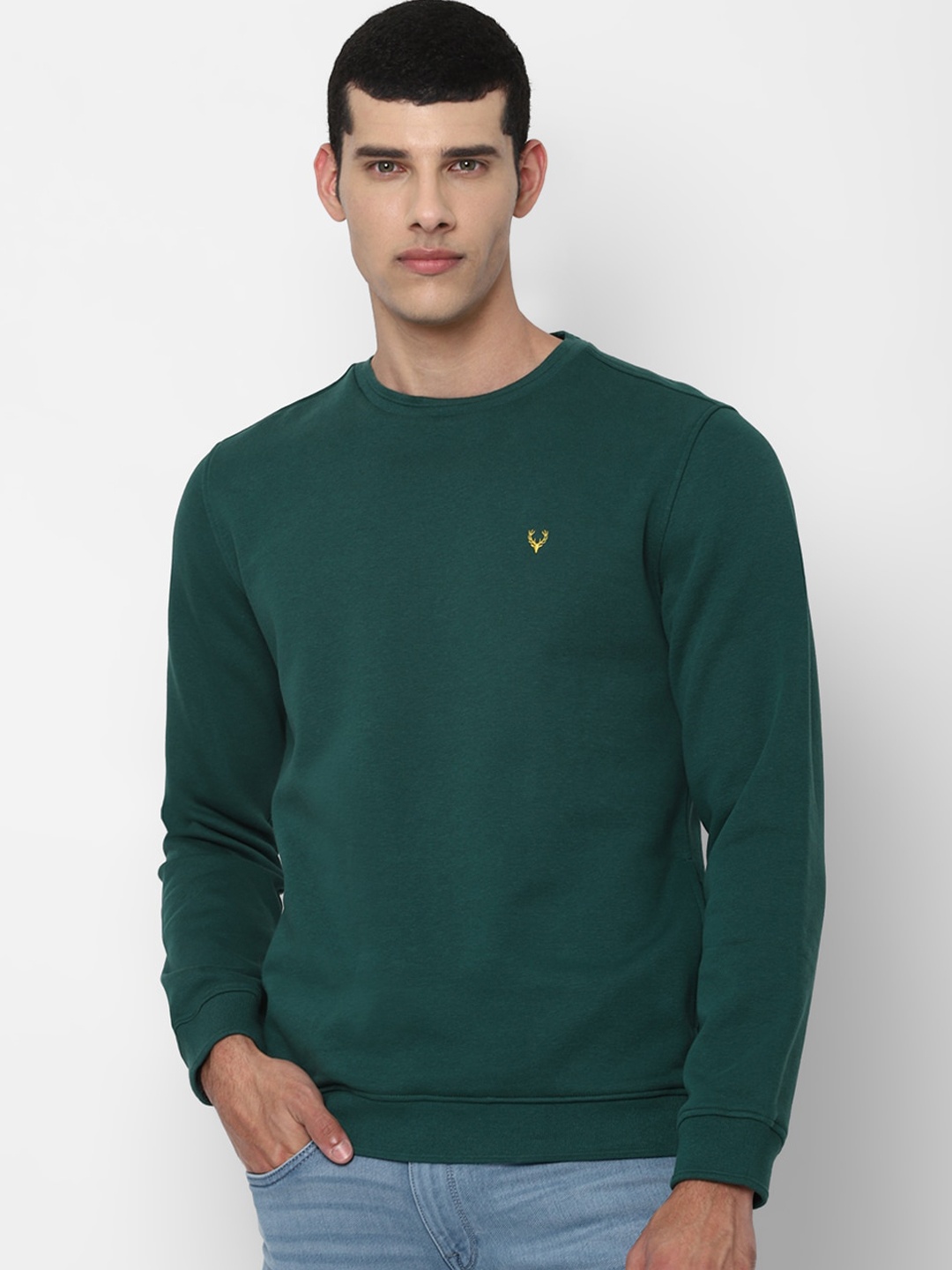 

Allen Solly Men Green Sweatshirt