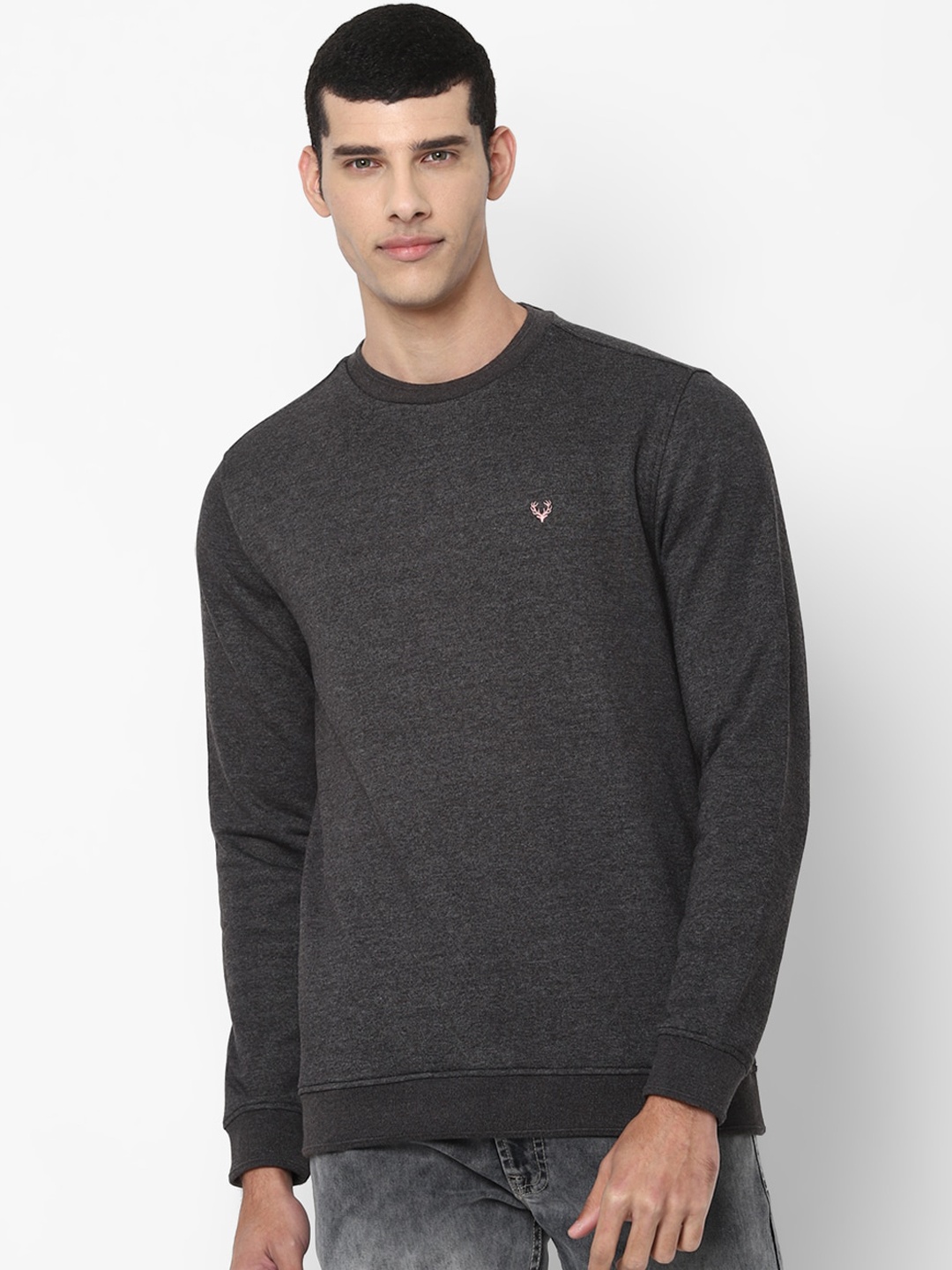 

Allen Solly Men Grey Sweatshirt